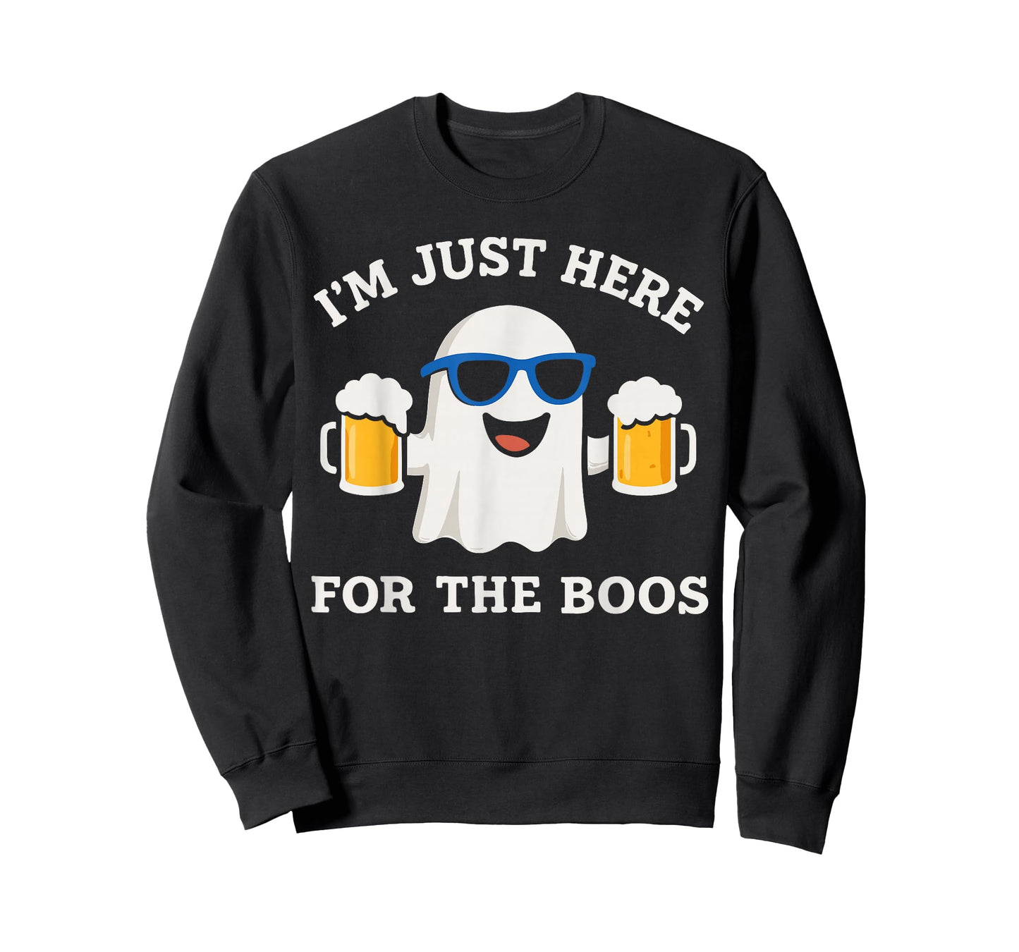 Funny Gift Halloween Shirt, Ghost I’m Just Here for the Boos T-Shirt