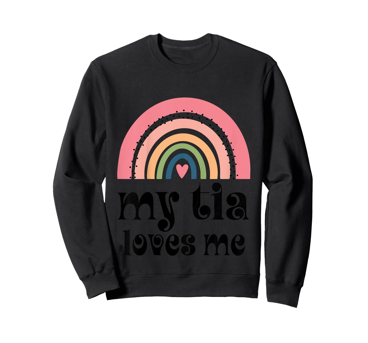 Kids My Tia Loves Me Niece Rainbow T-Shirt