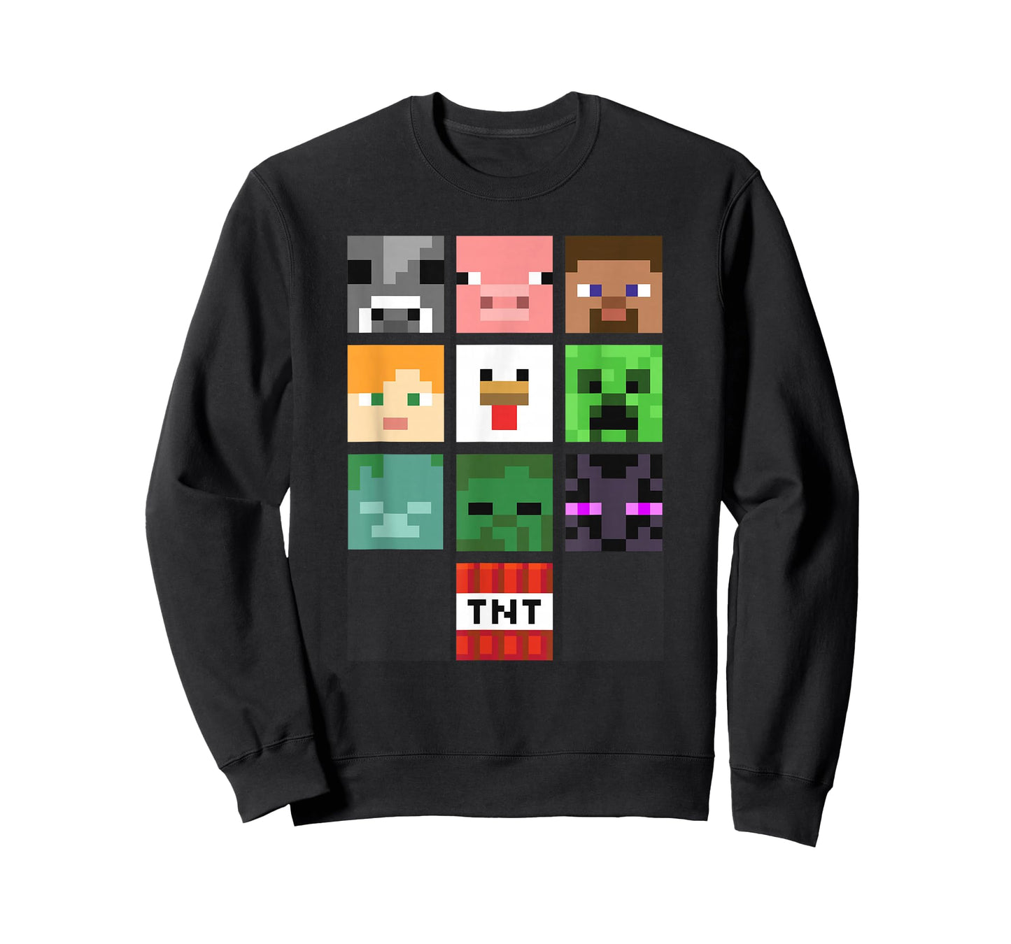 Minecraft Group Shot Faces Collage T-Shirt