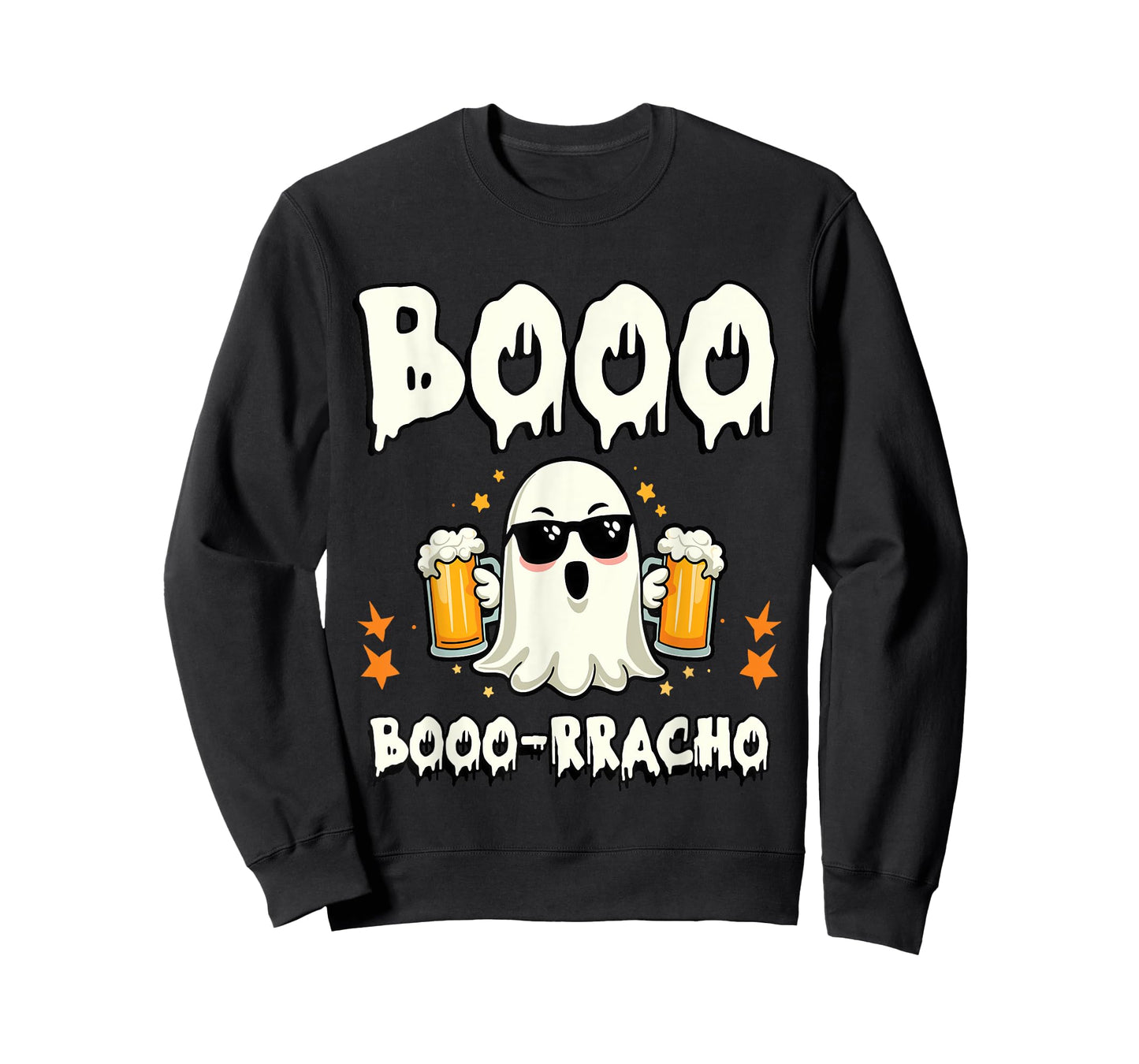 Boo Borracho Funny Latino Halloween Drunk Ghost Design T-Shirt