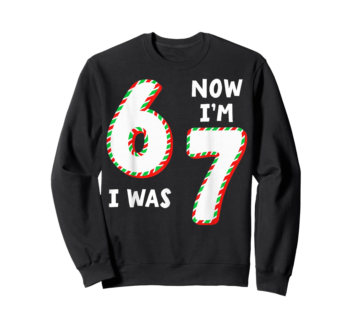 Christmas Birthday 6 to 7 Age Upgrade Candy 67 Meme Kids T-Shirt