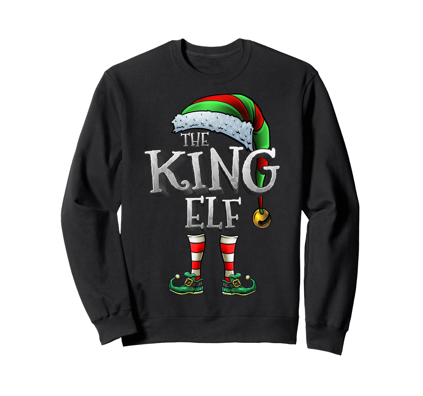 The King Elf Shirt Matching Family King Christmas Elf Men T-Shirt