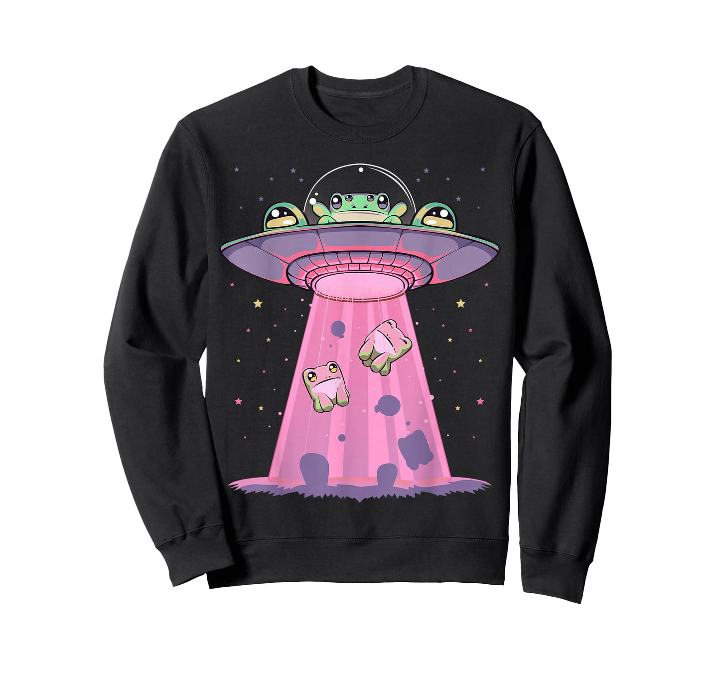 Kawaii Frogs UFO Aliens Frog T-Shirt
