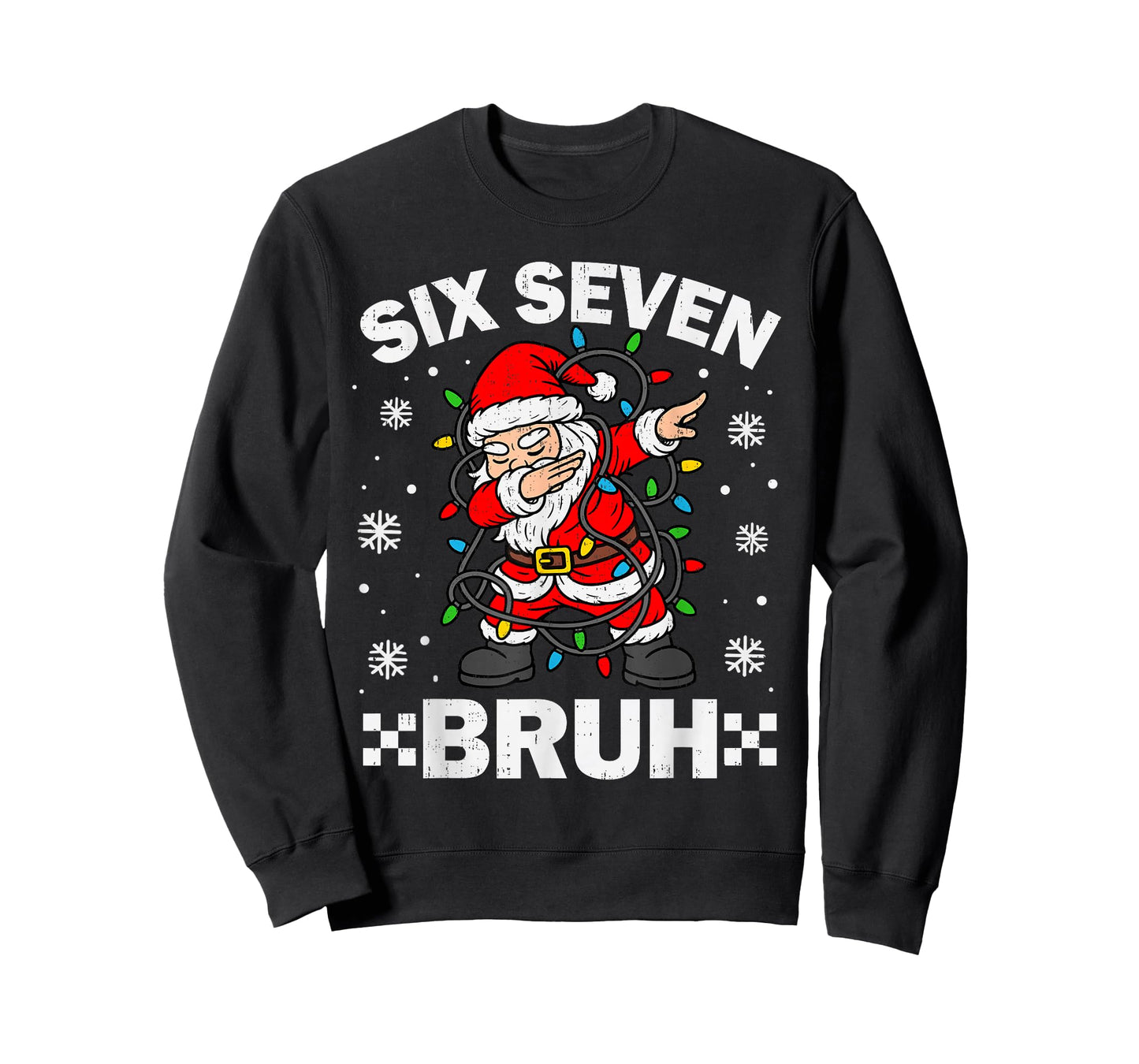 67 Six Seven Bruh Christmas 6 7 Meme Slang Xmas Men Boy Kids T-Shirt
