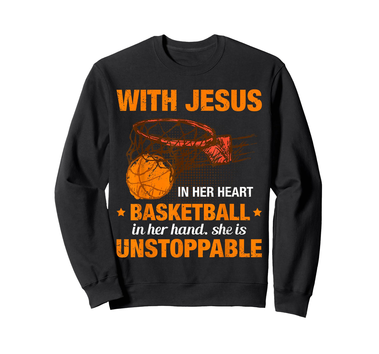 Christian Basketball Girl Religious Jesus Basketball Lover T-Shirt