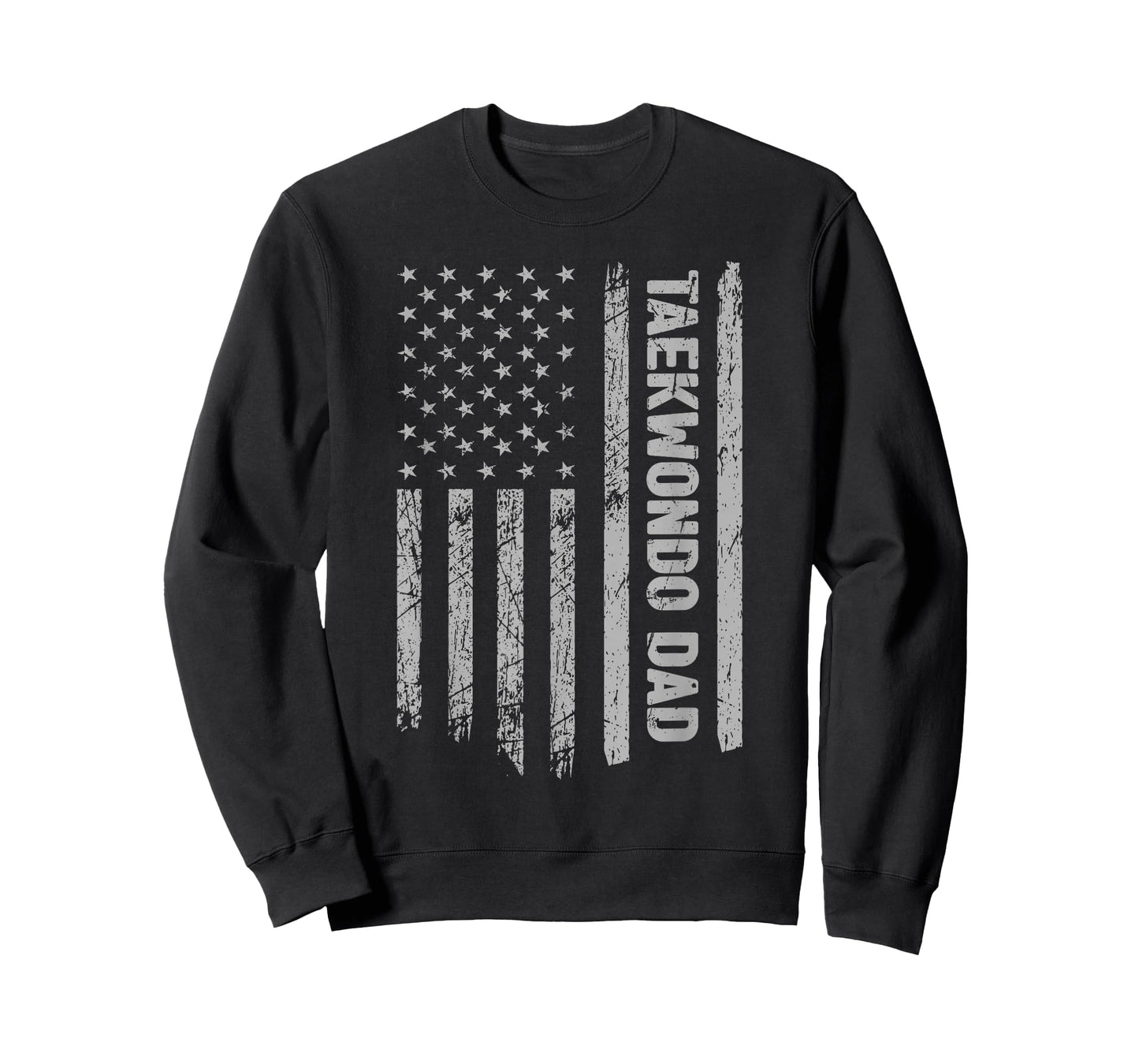Funny Taekwondo Dad America US Flag Patriot - Vintage Gift T-Shirt