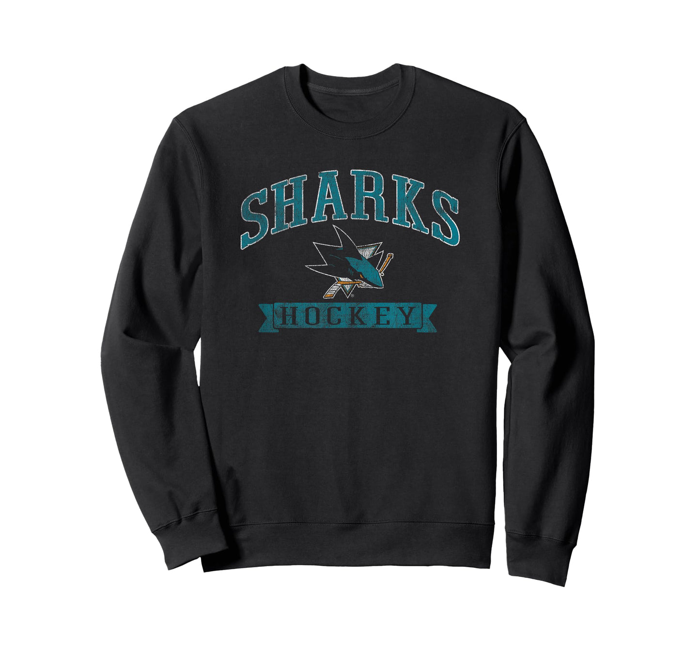 San Jose Sharks Vintage Hockey Black NHL Officially Licensed T-Shirt