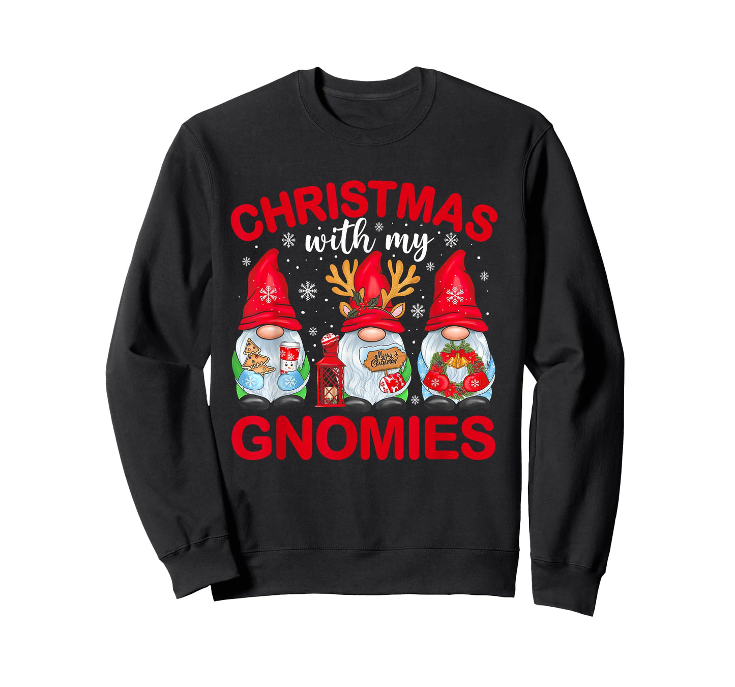 Hanging with My Gnomies Matching Family Christmas Gnome T-Shirt