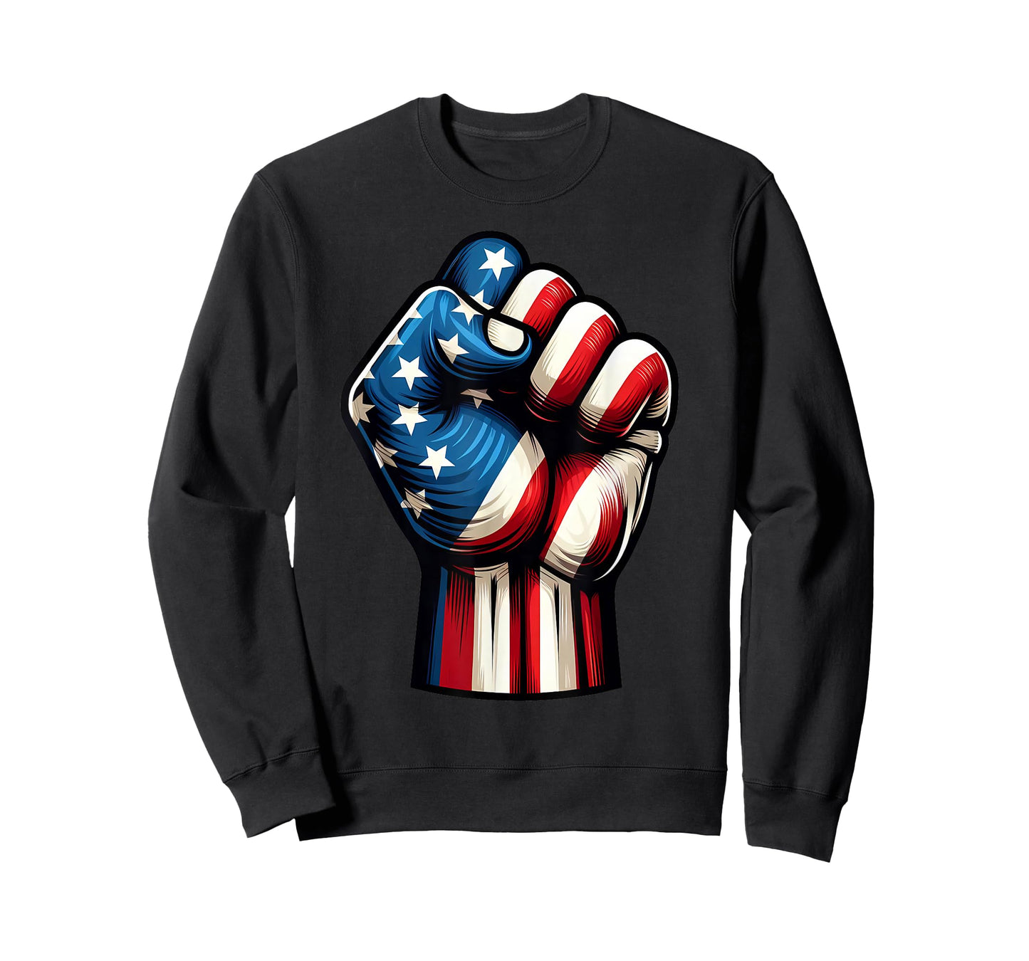 US Flag Fist, Patriotic American Flag Fist, USA Flag T-Shirt