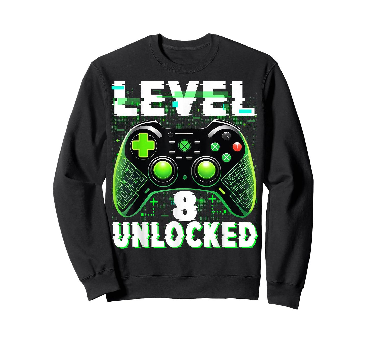 Level 8 Unlocked Shirt Funny Video Gamer Geek 8th Birthday T-Shirt