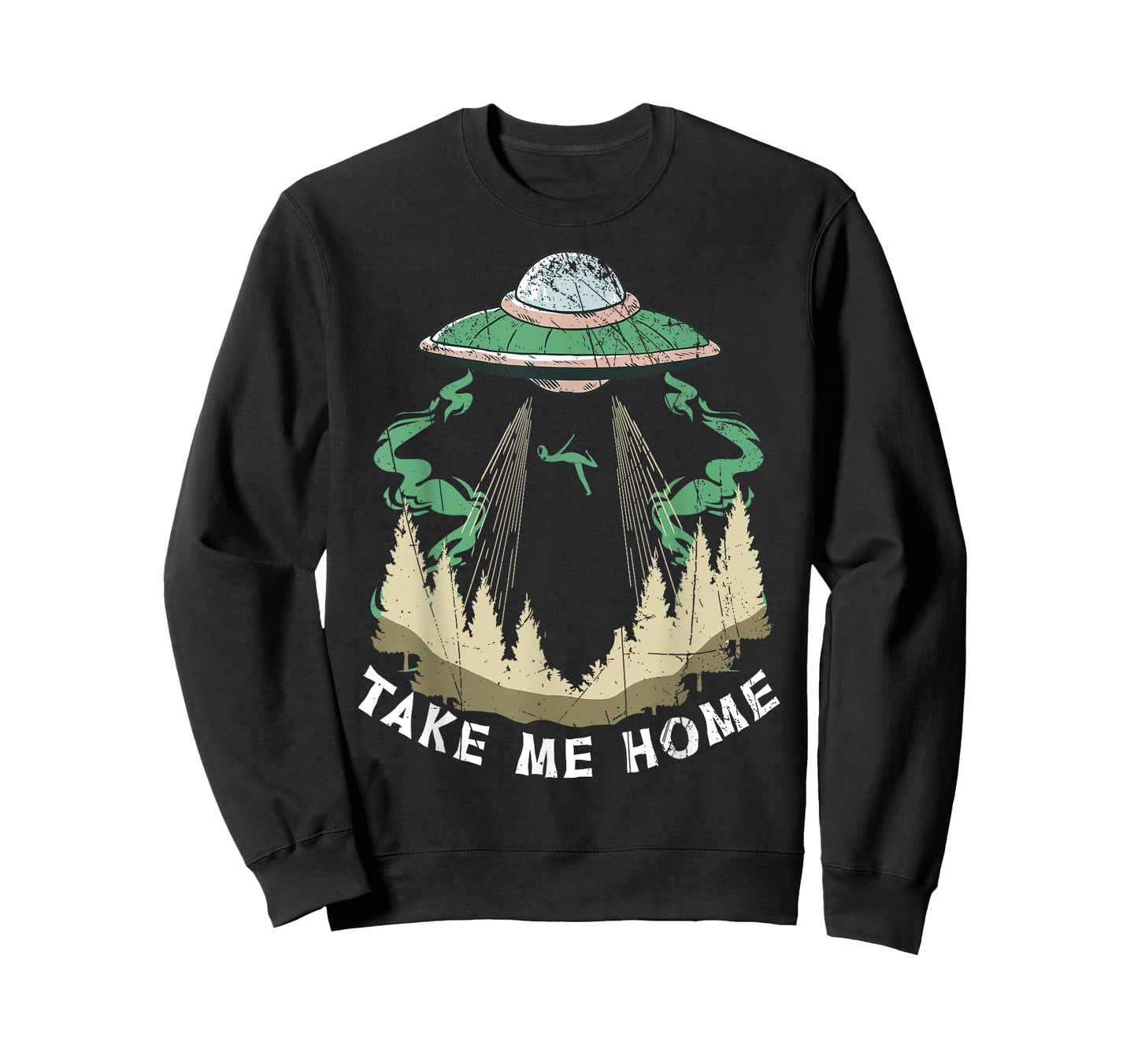 Space Alien Ufo Alien Head Tie Dye Peace T-Shirt