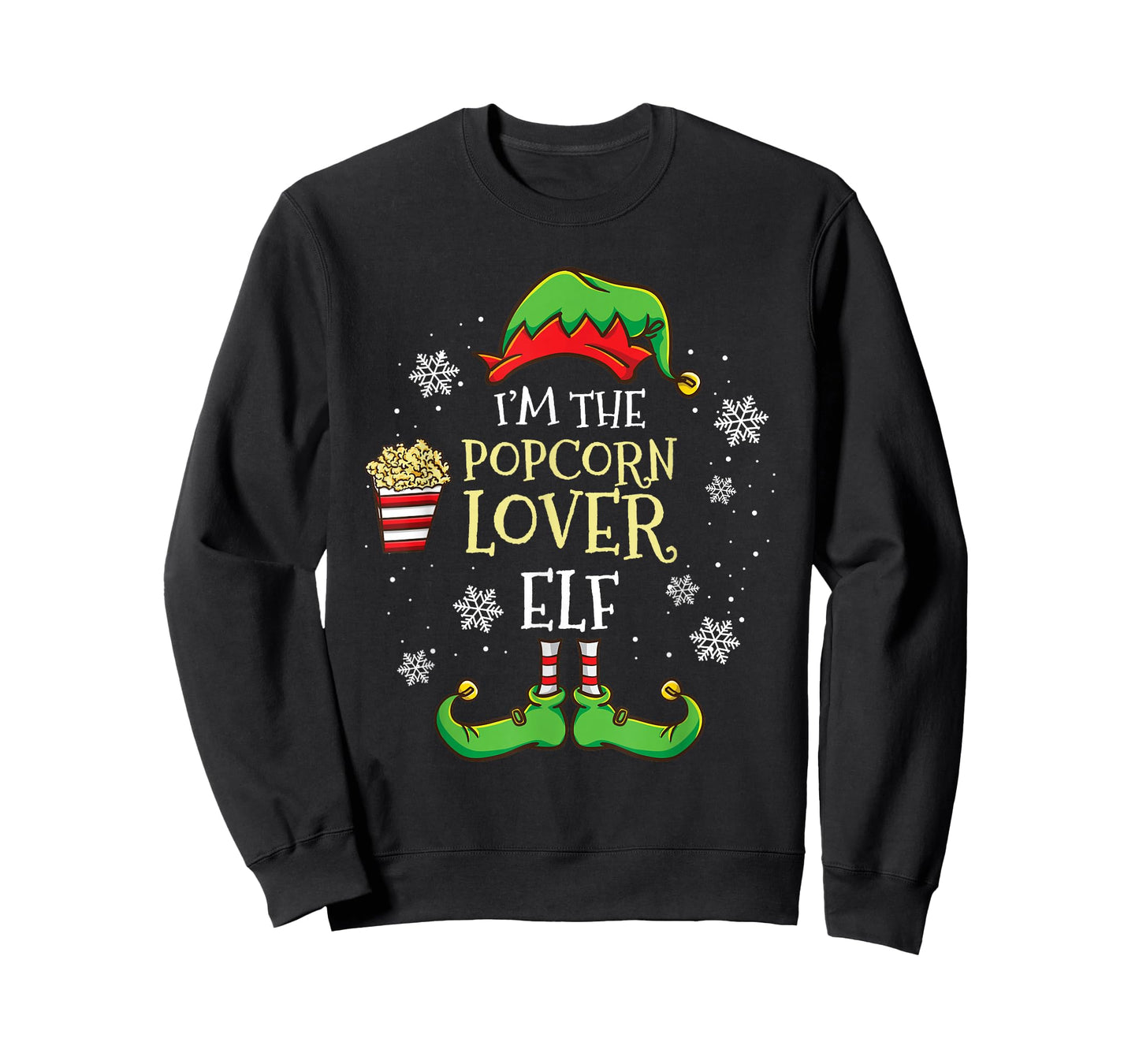 Im The Popcorn Lover Elf Christmas T-Shirt