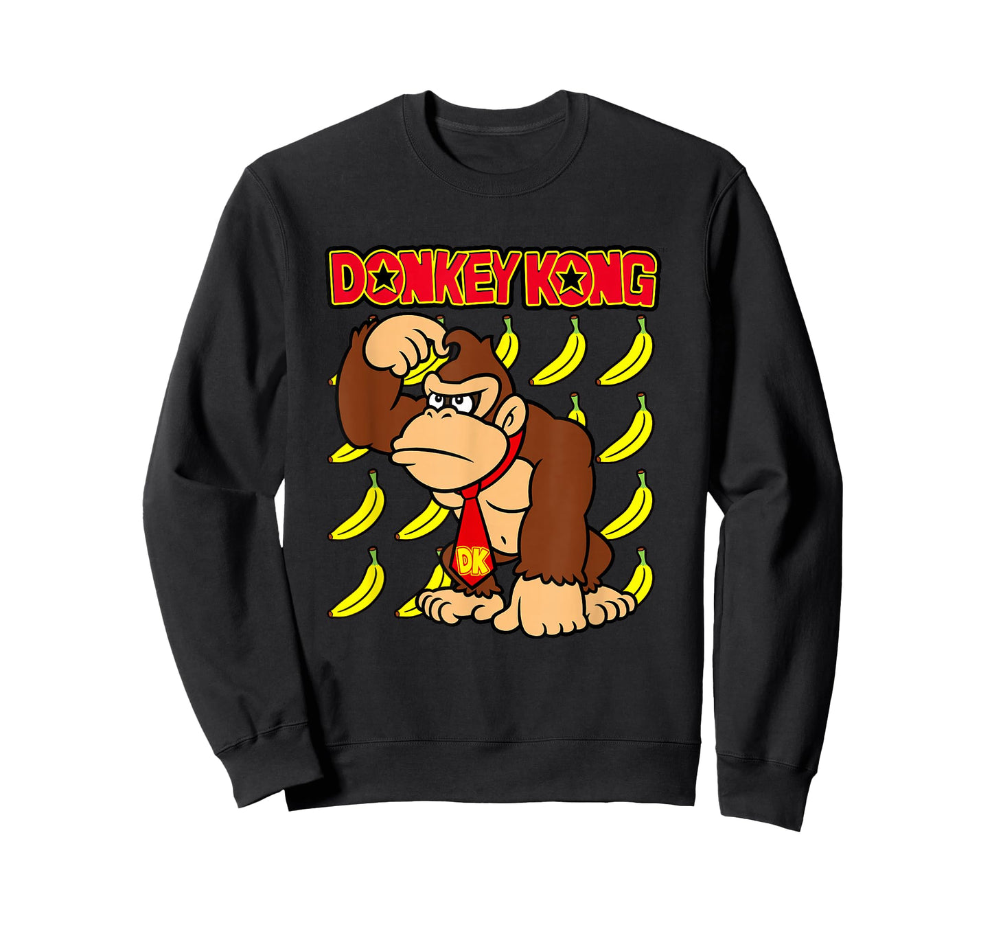 Donkey Kong Ape Thoughts Banana Background T-Shirt