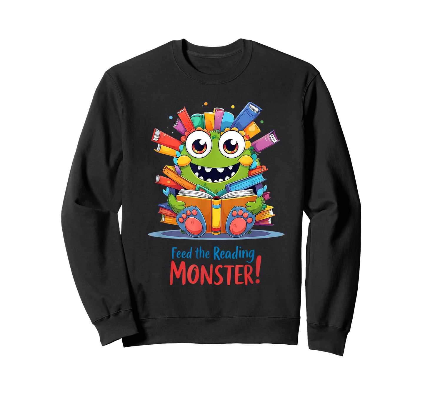 Feed The Reading Monster Halloween Teacher T-Shirt