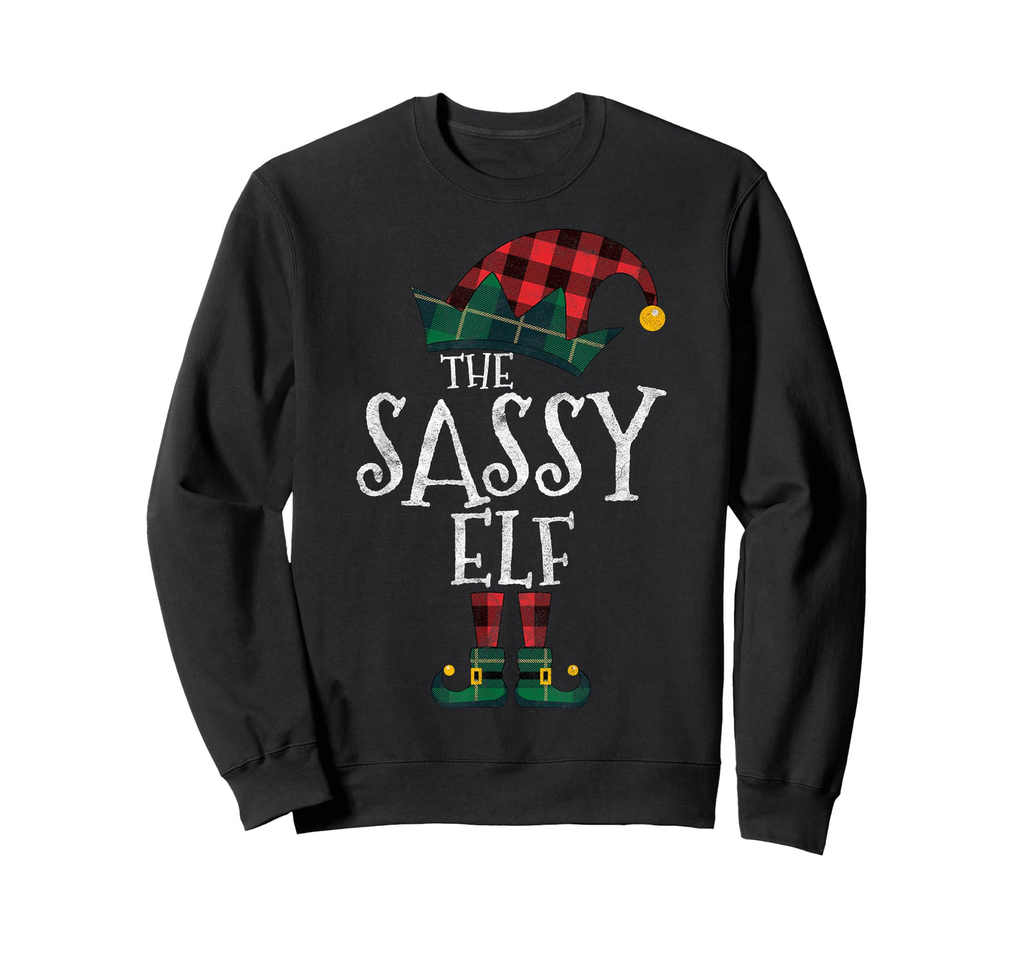 The Sassy Elf Matching Family Group Gift Funny Christmas T-Shirt
