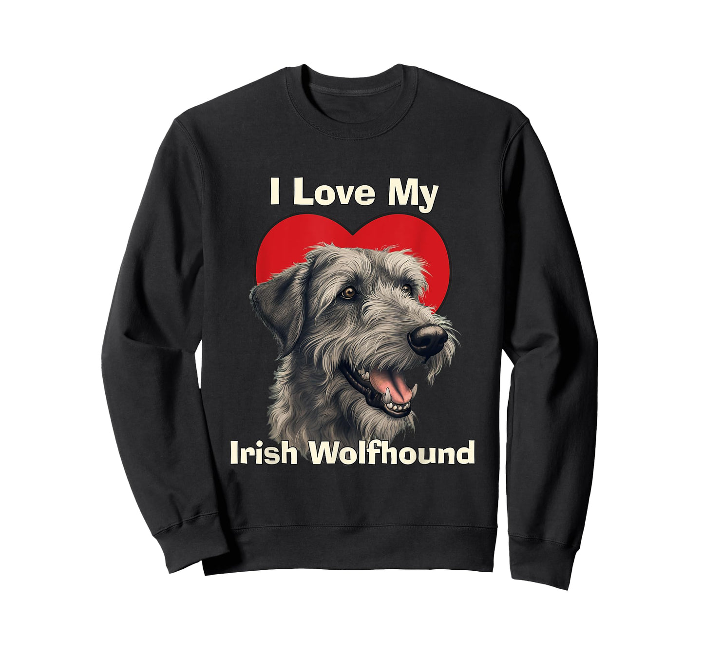 I Love My Irish Wolfhound Puppy Dog Men Women Kids T-Shirt