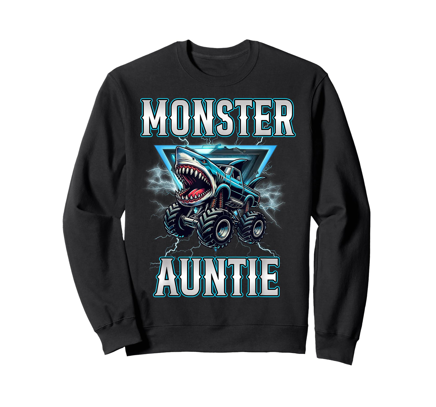 Auntie of the Birthday Boy Monster Truck Birthday Family T-Shirt
