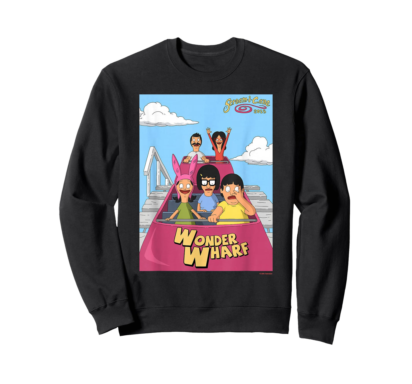 The Bob's Burgers Movie Wonder Wharf Roller Coaster T-Shirt