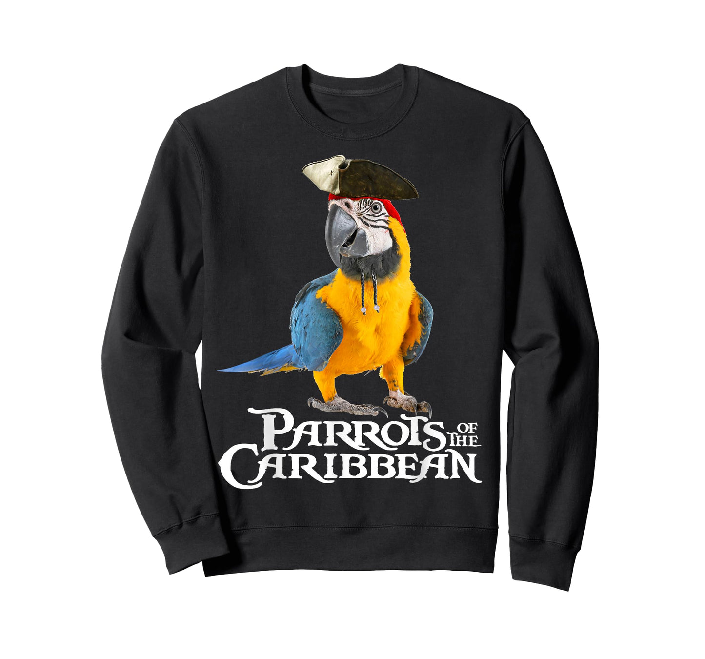 Parrots of The Caribbean Bird Pirates Halloween Costume Gift T-Shirt