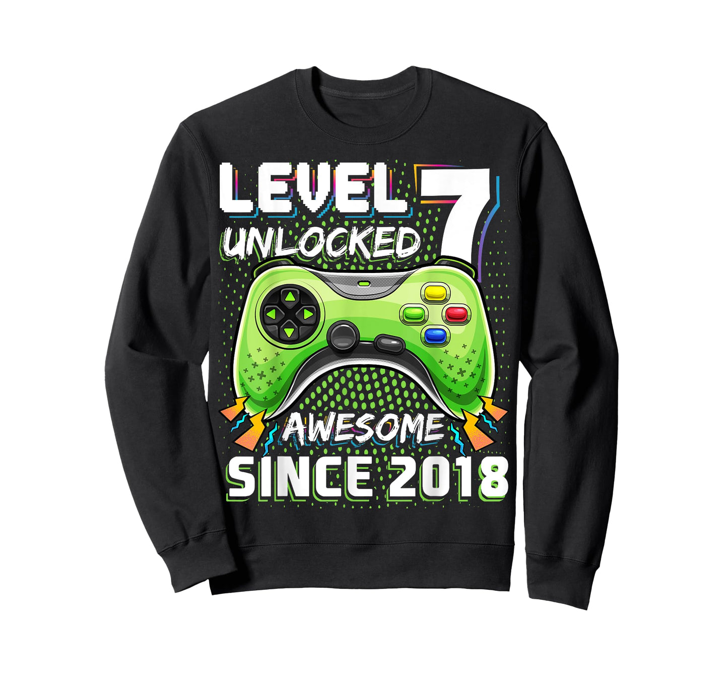 7th Birthday Boy Level 7 Gamer 7 Year Video Game Party T-Shirt