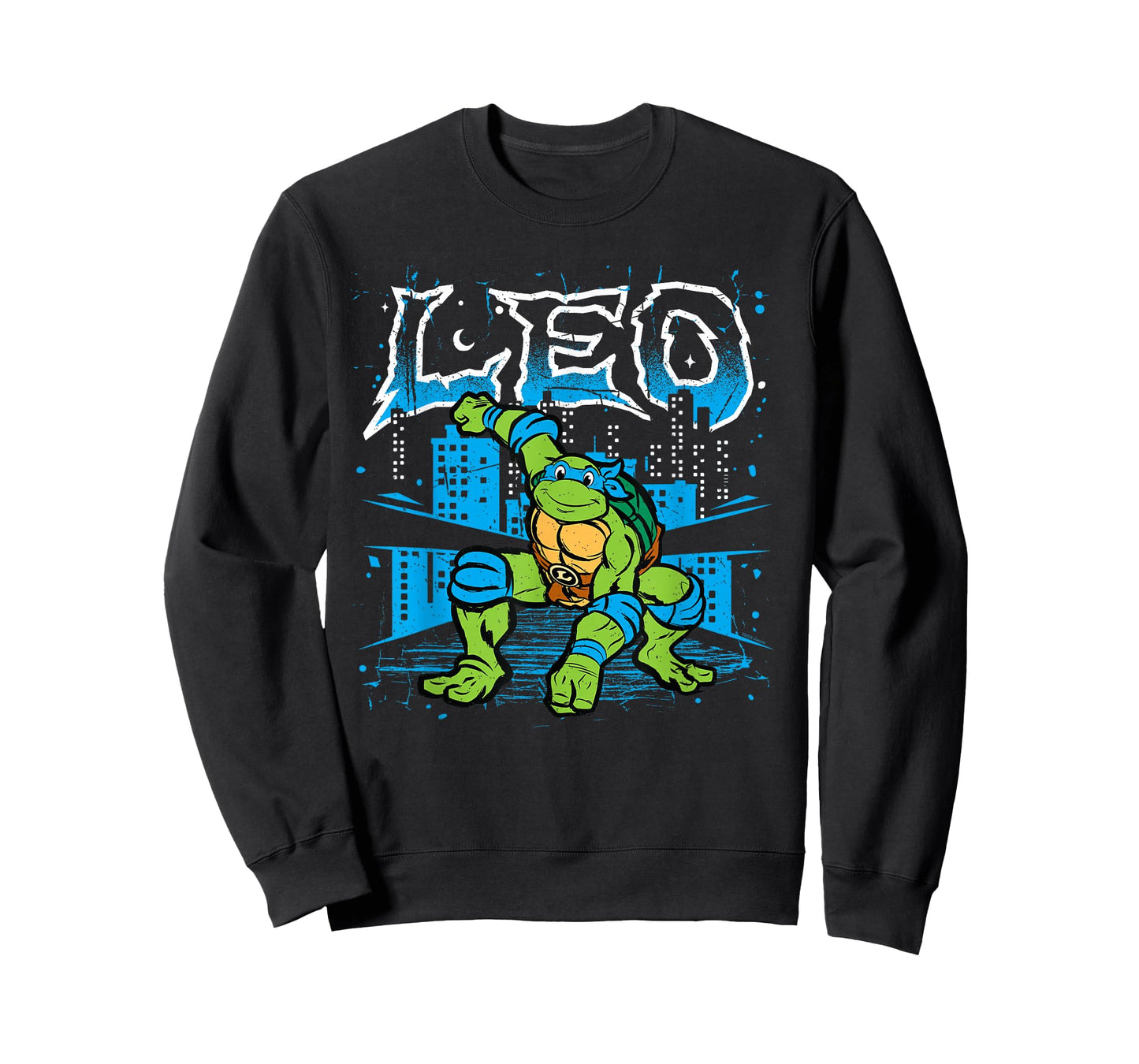 Teenage Mutant Ninja Turtles City Night Leo Cartoon T-Shirt
