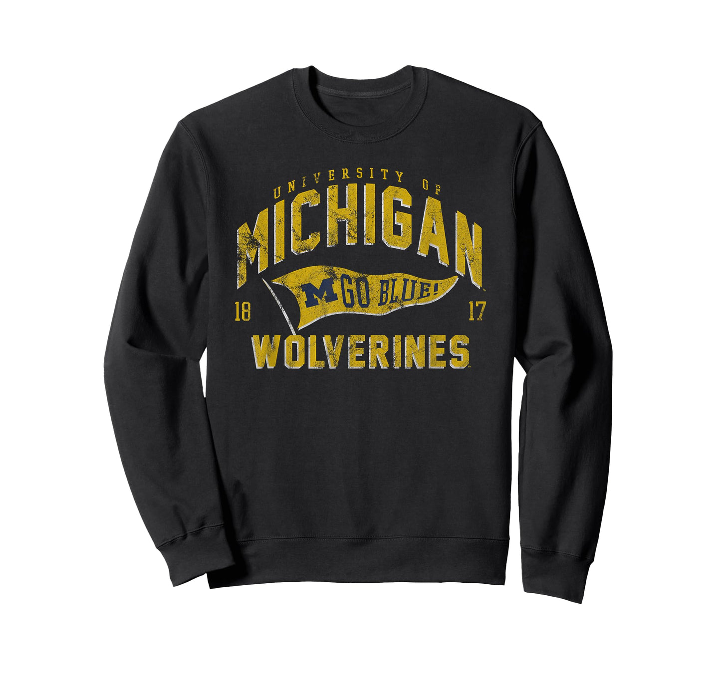 University of Michigan Wolverines U of M Spirit Pennant T-Shirt