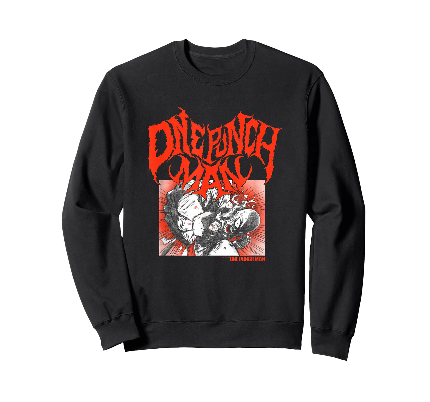 One Punch Man Metal Inspired Logo T-Shirt Small