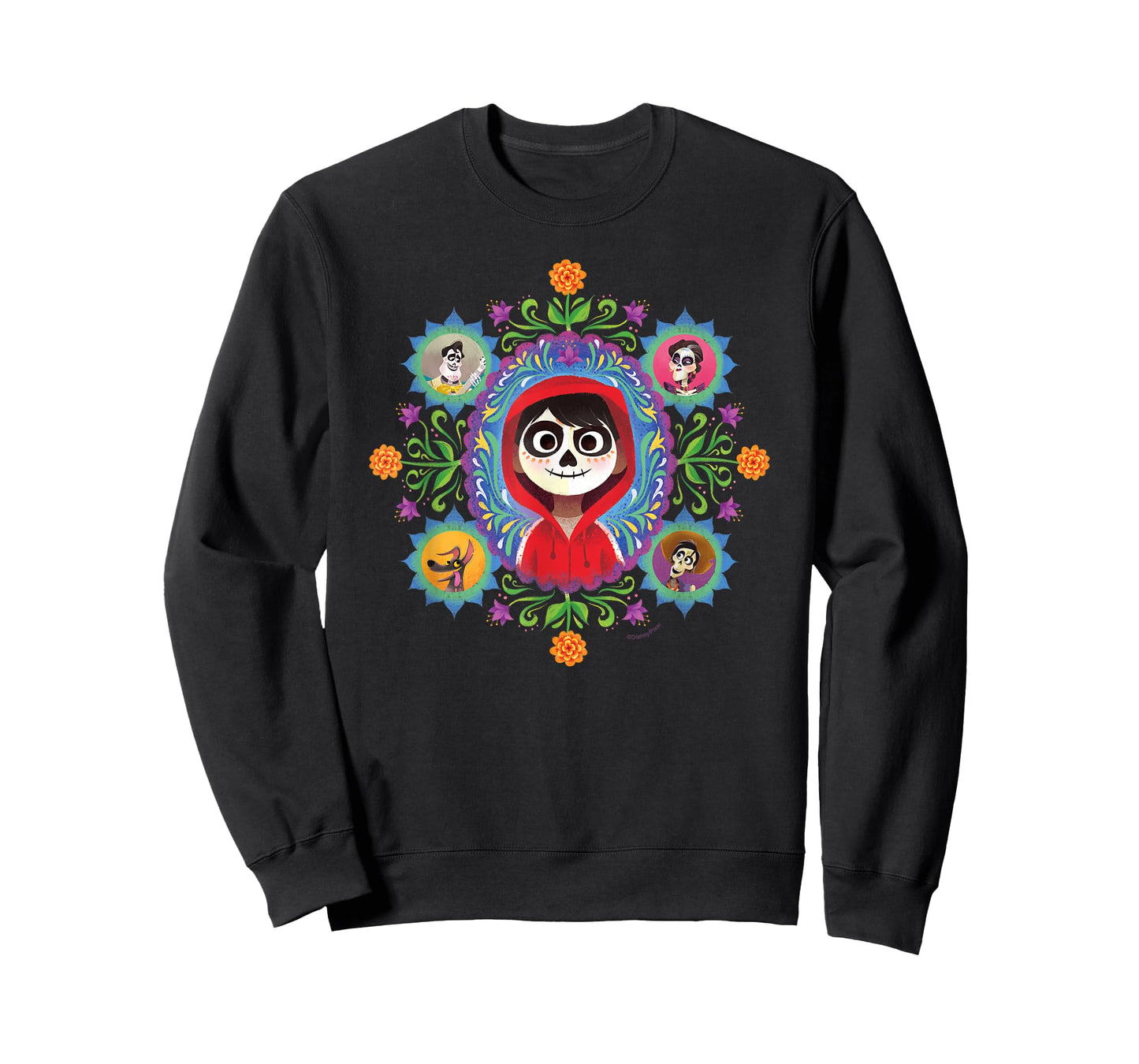 Disney and Pixar's Coco Miguel Colourful Florals T-Shirt