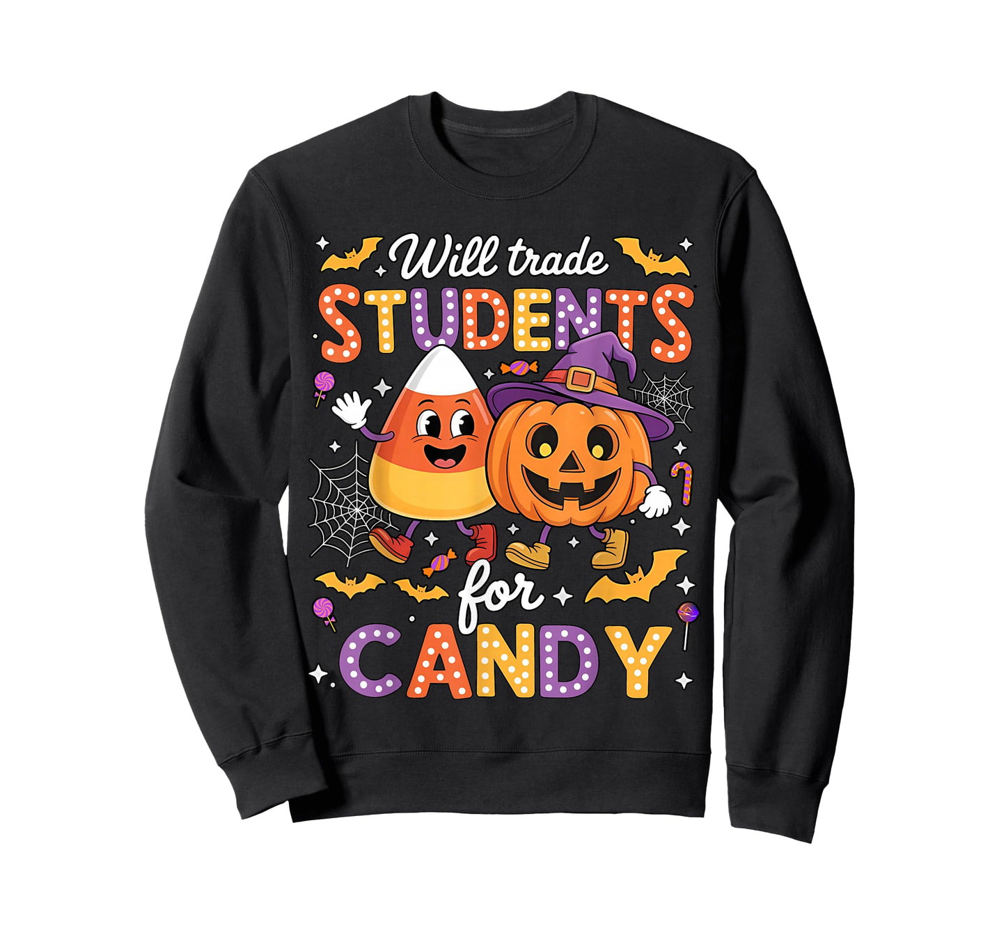 Will Trade Students for Candy Halloween Costume Teacher T-Shirt