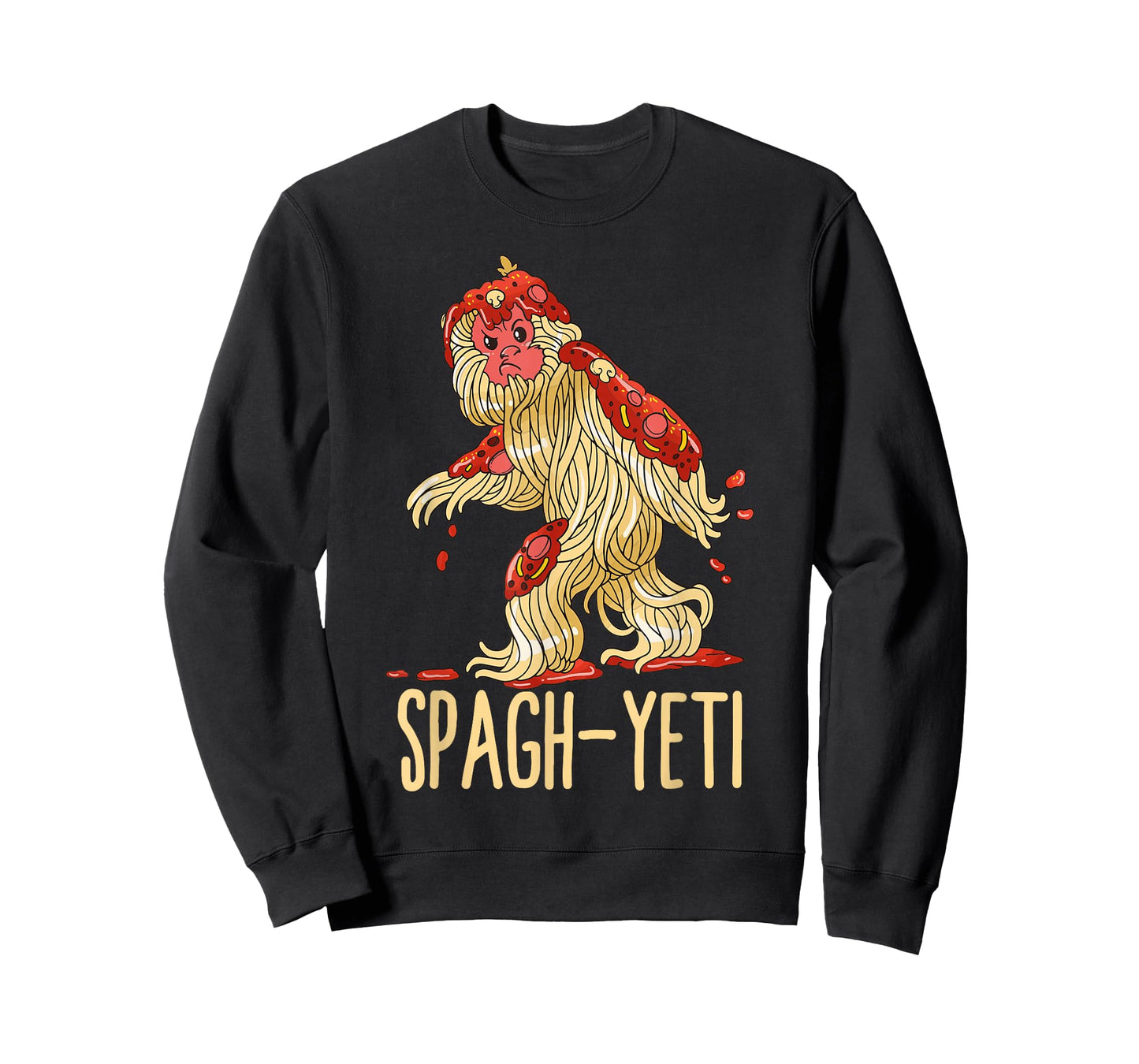 Spag-Yeti Spaghetti Spagyeti Funny Ramen Noodle Pasta T-Shirt