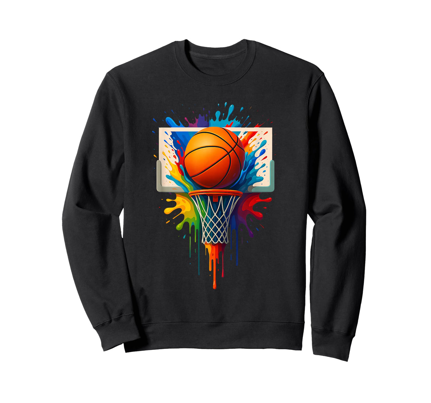 Colorful Basketball Splash Baller Tie Dye Color Team Player T-Shirt