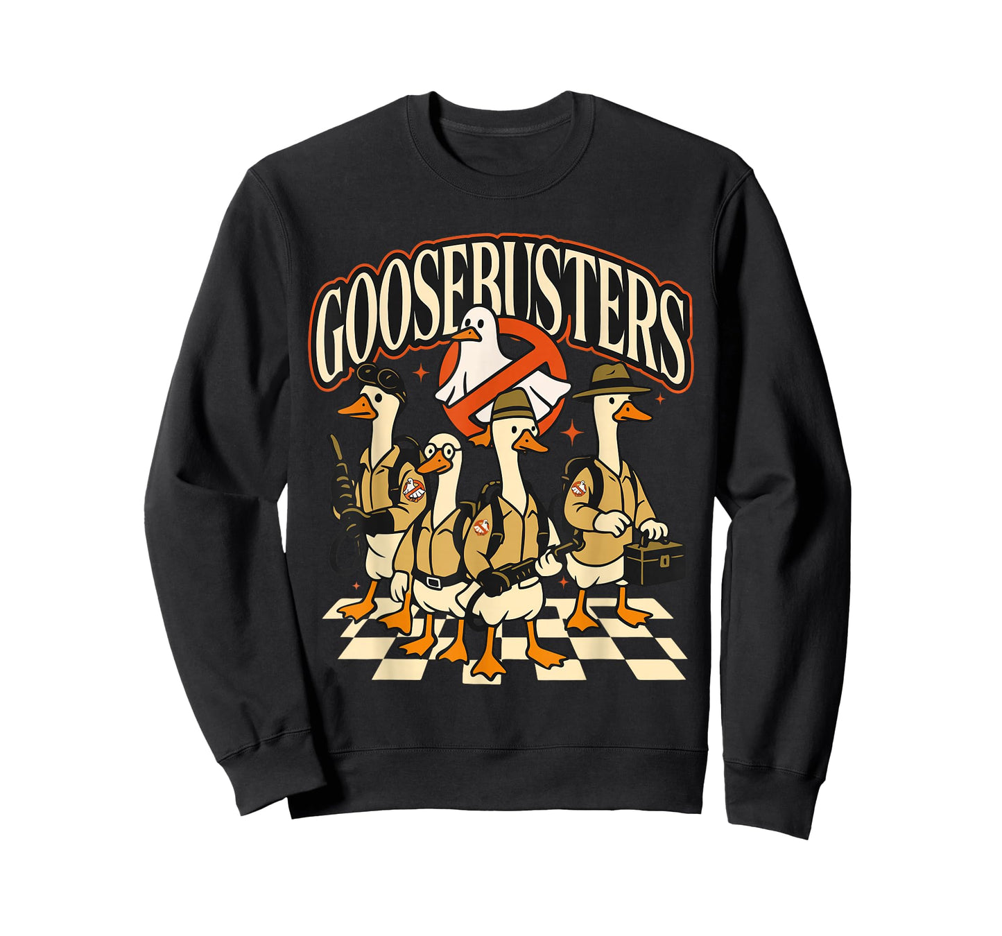 Goosebusters Halloween Goose Spooky Goosey Funny Meme Trendy T-Shirt