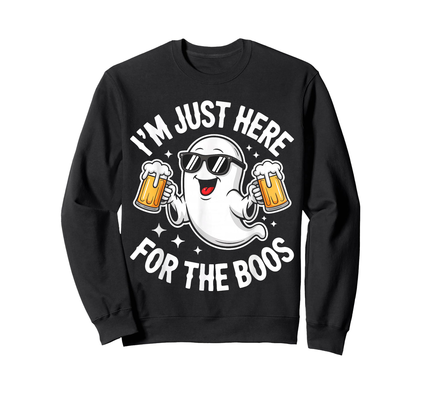 I'm Just Here for The Boos Shirt Men Women Ghost Halloween T-Shirt
