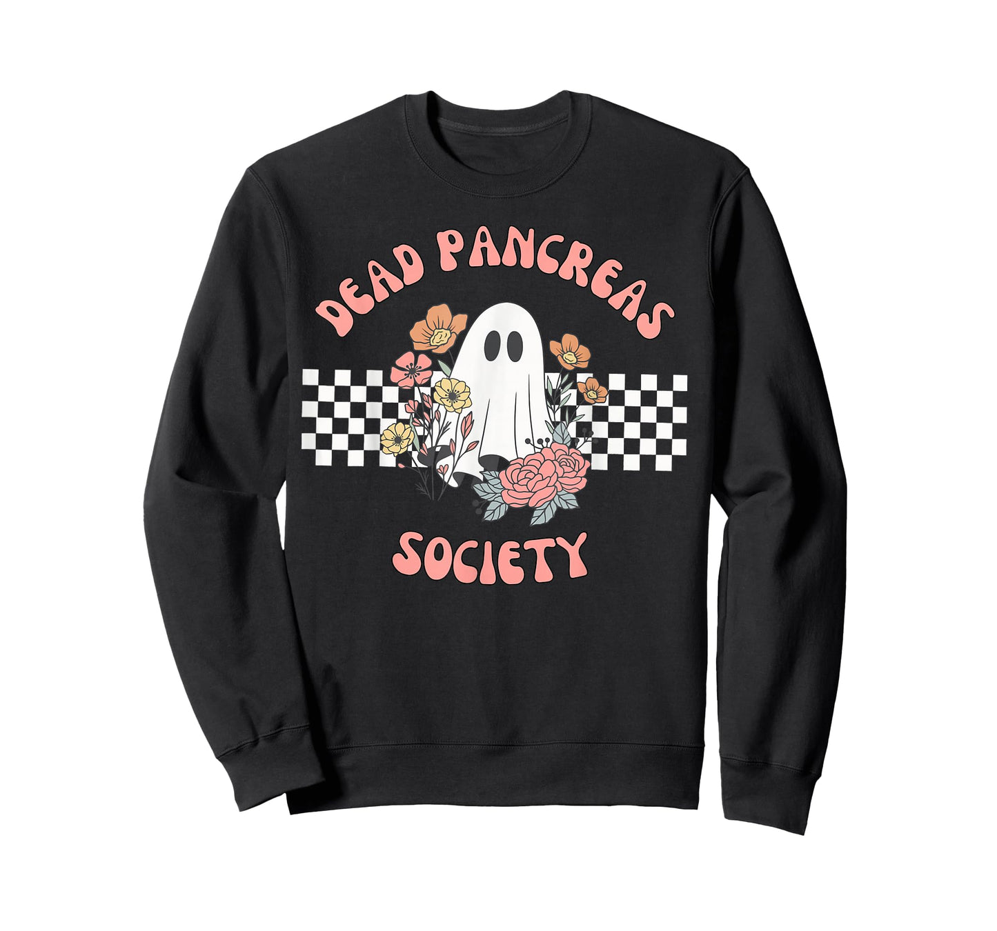 Dead Pancreas Society Funny Ghost Diabetes Awareness T-Shirt