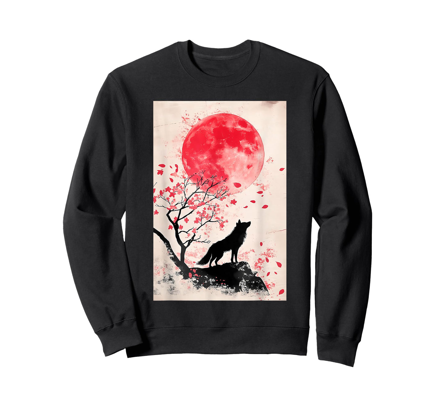 Okami Wolf Japanese Anime Kawaii Blossom Cherry T-Shirt