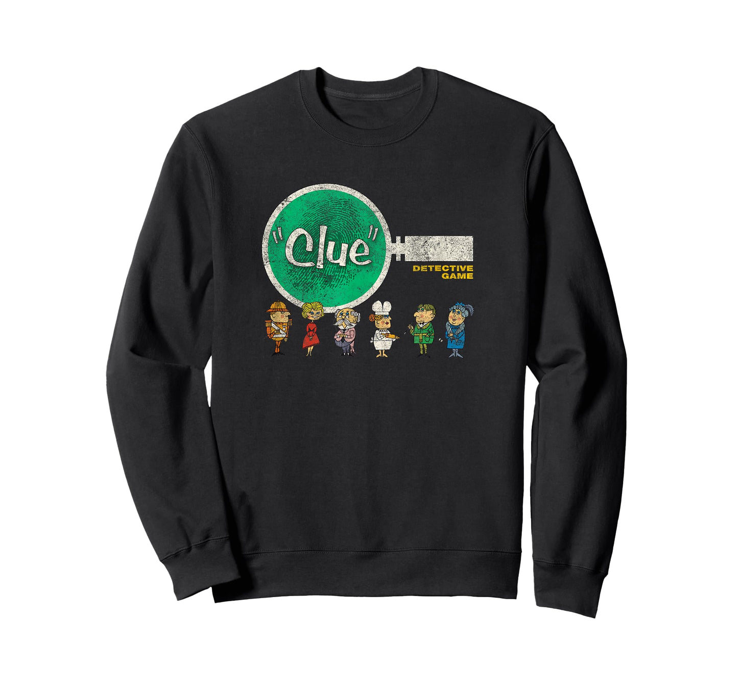 Clue Characters Retro Magnifying Glass Logo T-Shirt Small
