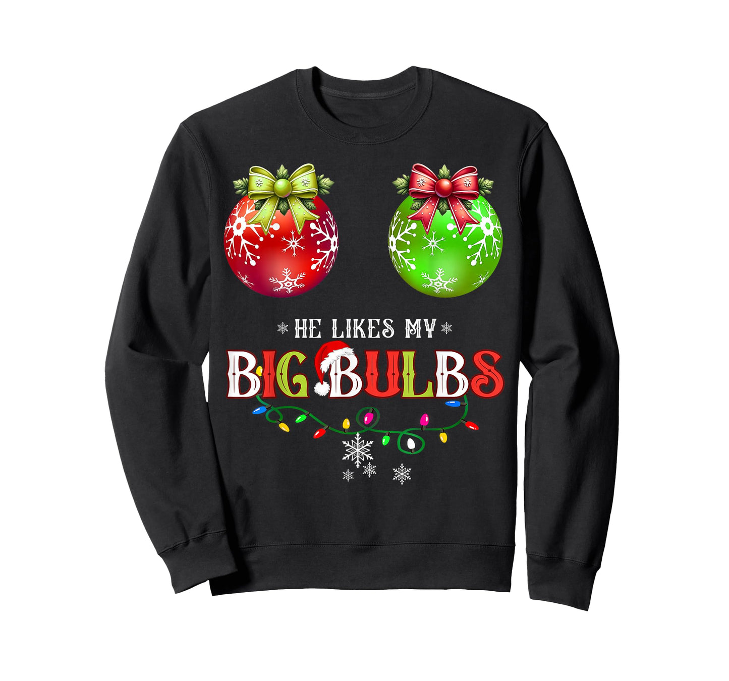 He Likes My Big Bulbs I Love His Peppermint Stick Couples T-Shirt