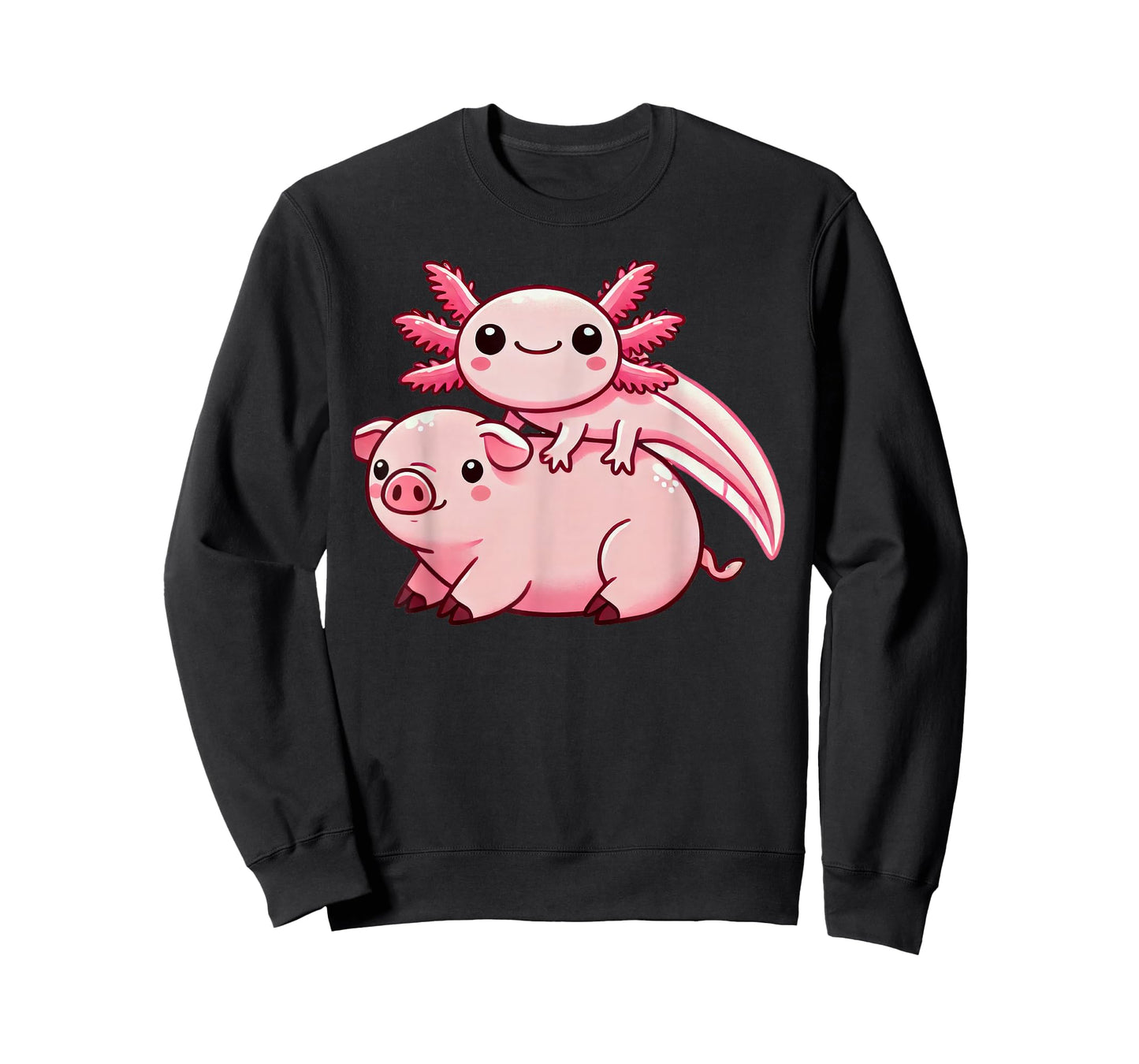 Anime Kawaii Axolotl Pig T-Shirt