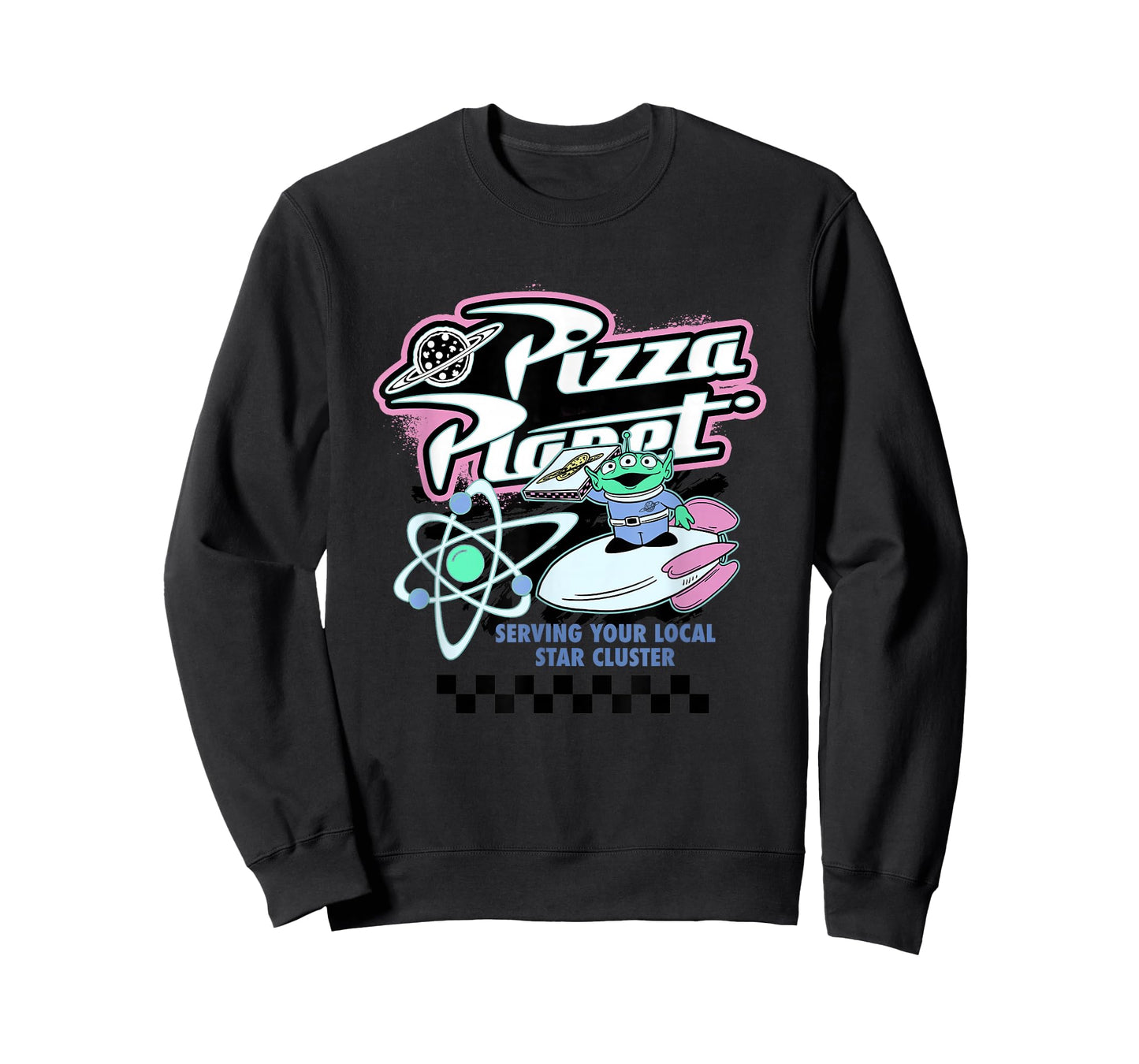 Disney Pixar Toy Story Pizza Planet Retro Neon Retro Poster T-Shirt