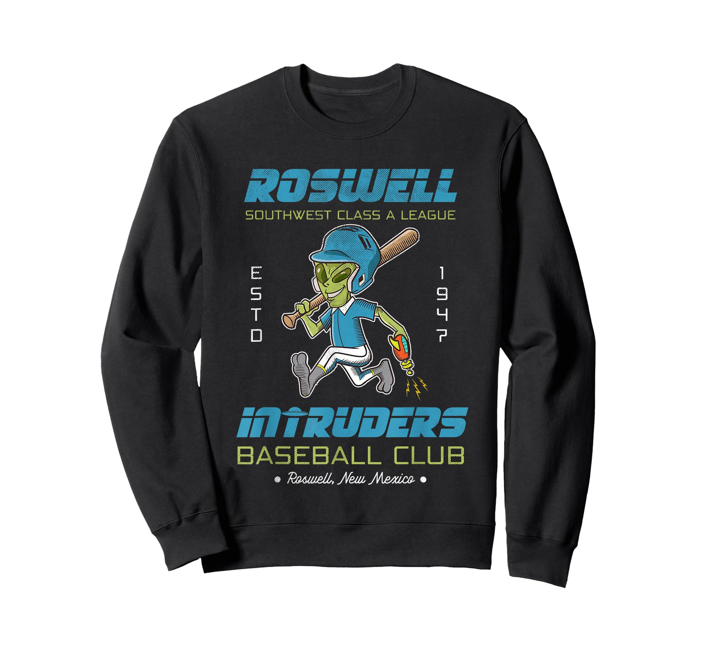 Roswell NM Intruders Minor League Retro Baseball Team T-Shirt