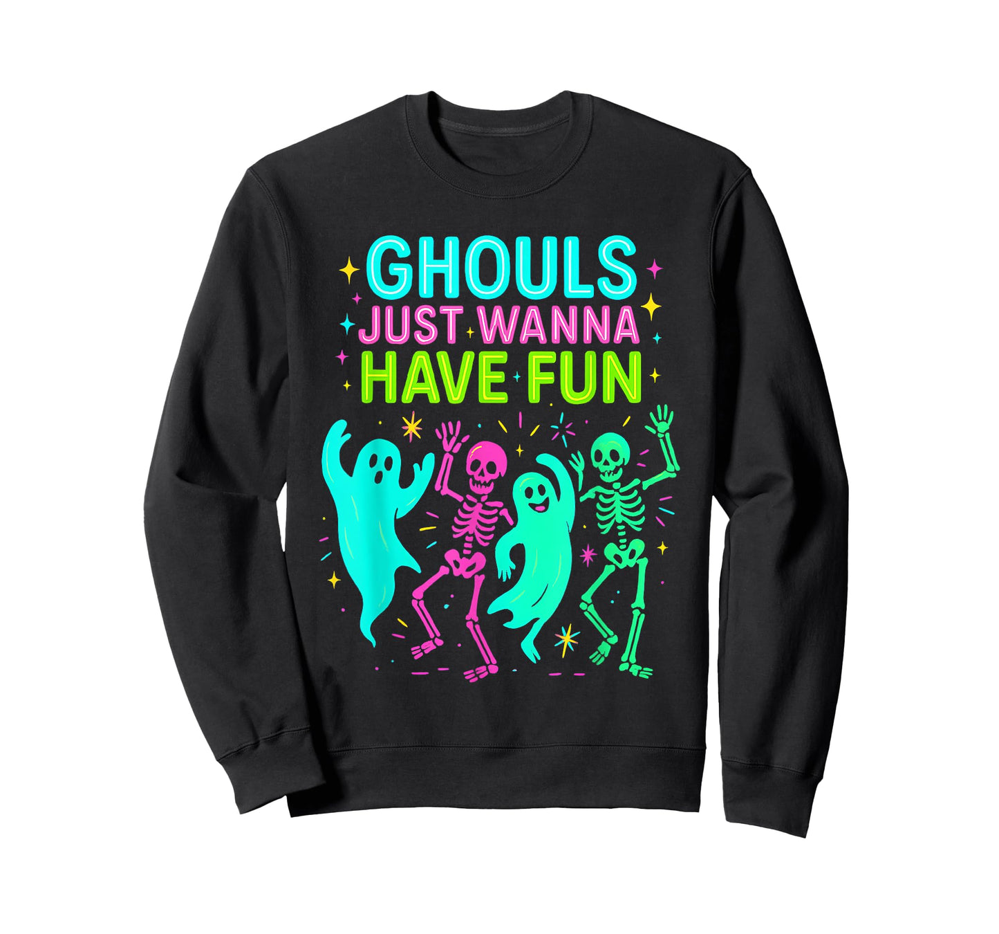 Funny 80s Halloween Ghouls Just Wanna Have Fun Retro Costume T-Shirt