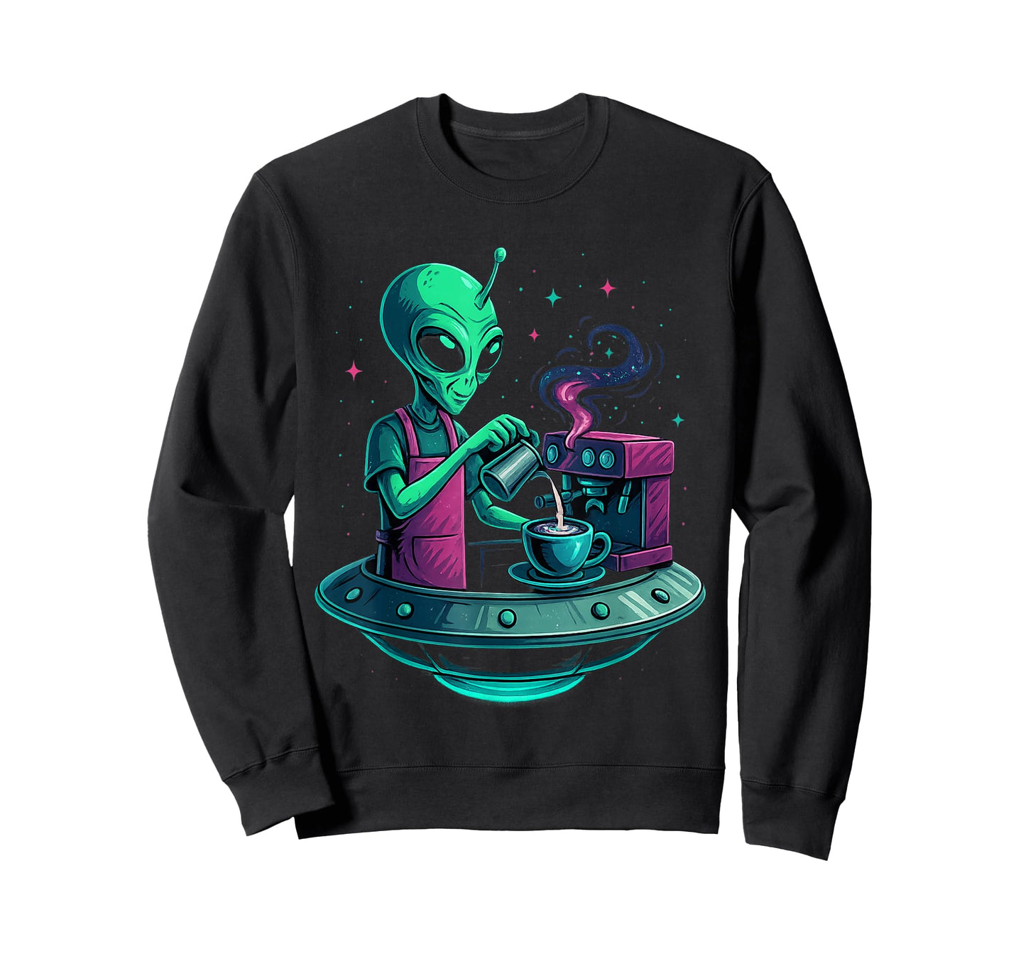 Alien Coffee Design for Coffee Lovers T-Shirt