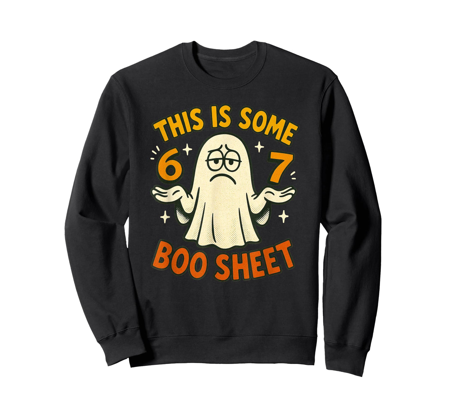 67 Meme Halloween Costume 6 7 Funny Boo Sheet Six Seven Teen T-Shirt
