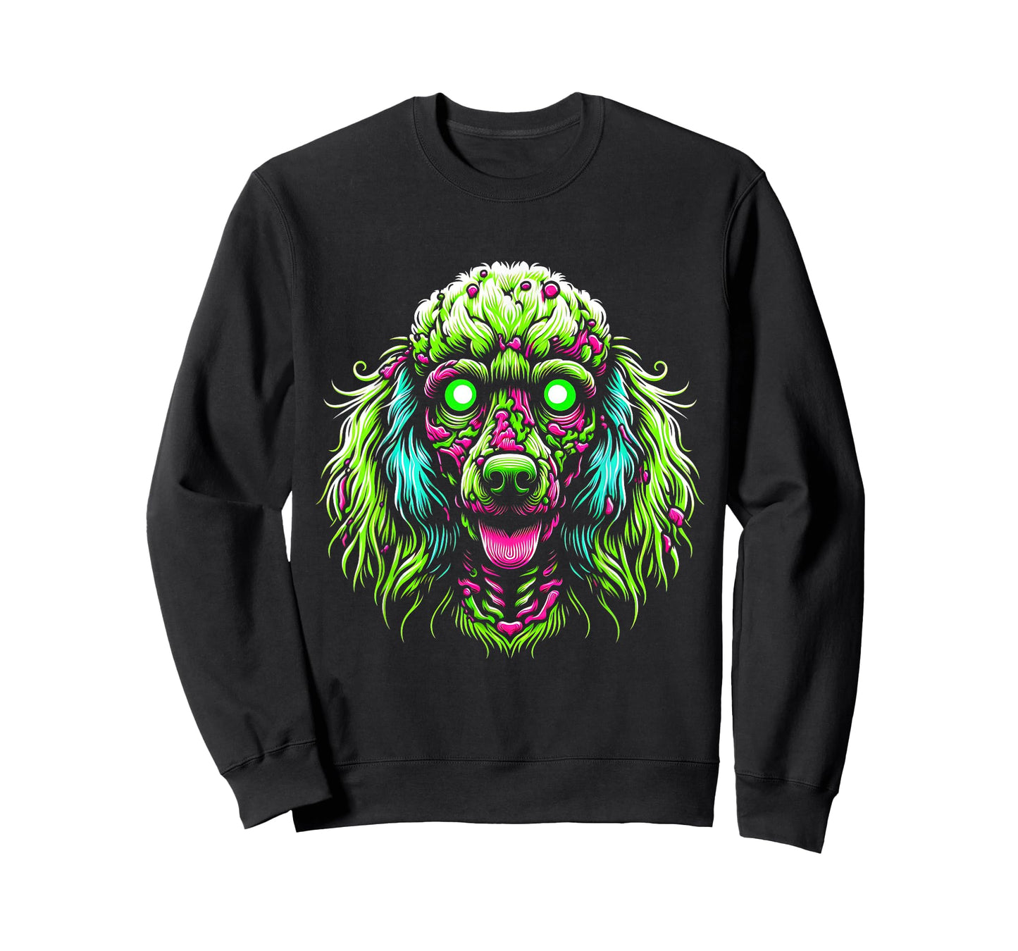 Zombie Poodle Dog Ghost Dark Halloween Horror Skeleton Gifts Men Women Kids T-Shirt