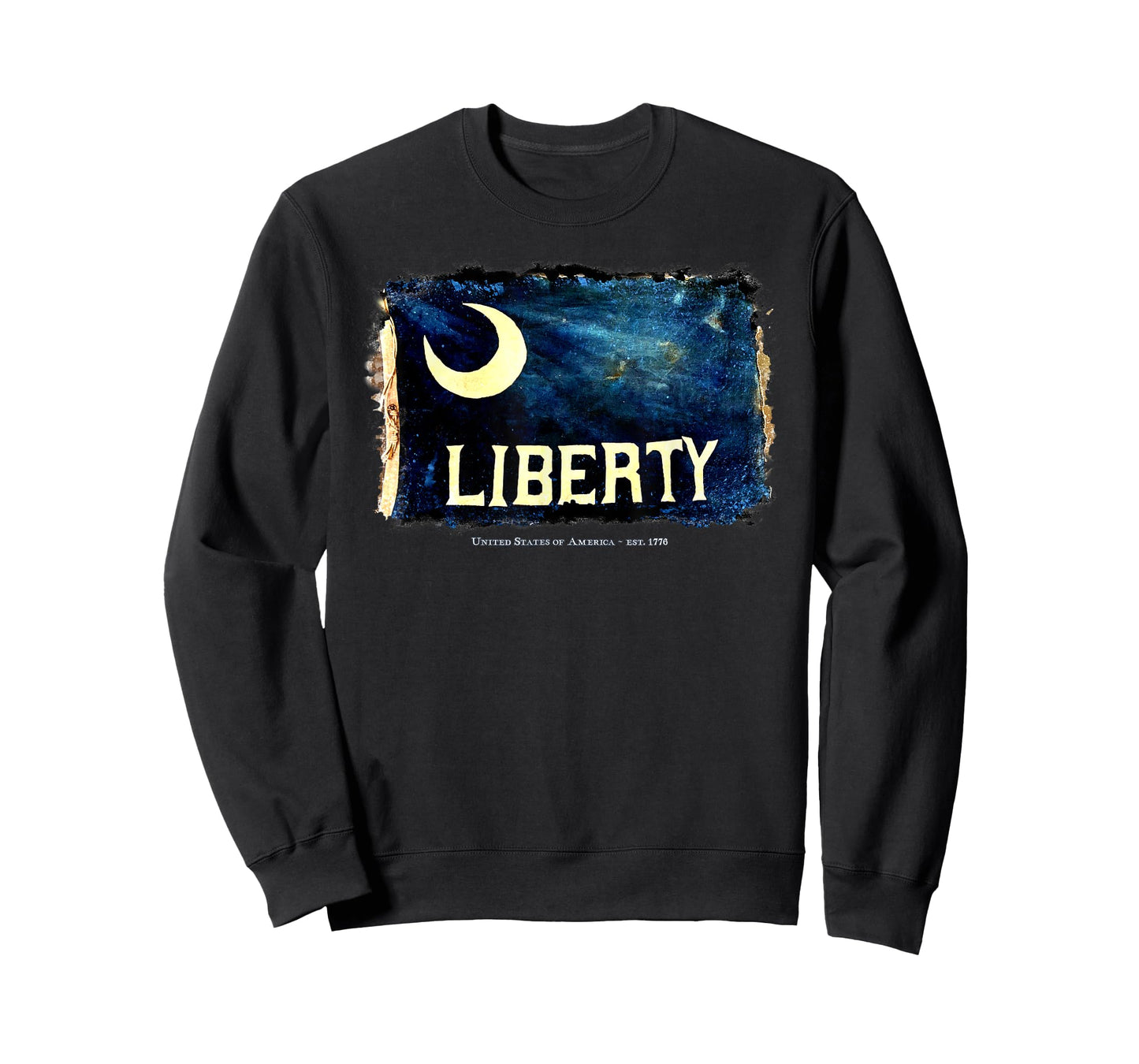 American Flag LIBERTY Ft Moultrie South Carolina Militia T-Shirt for Women Men
