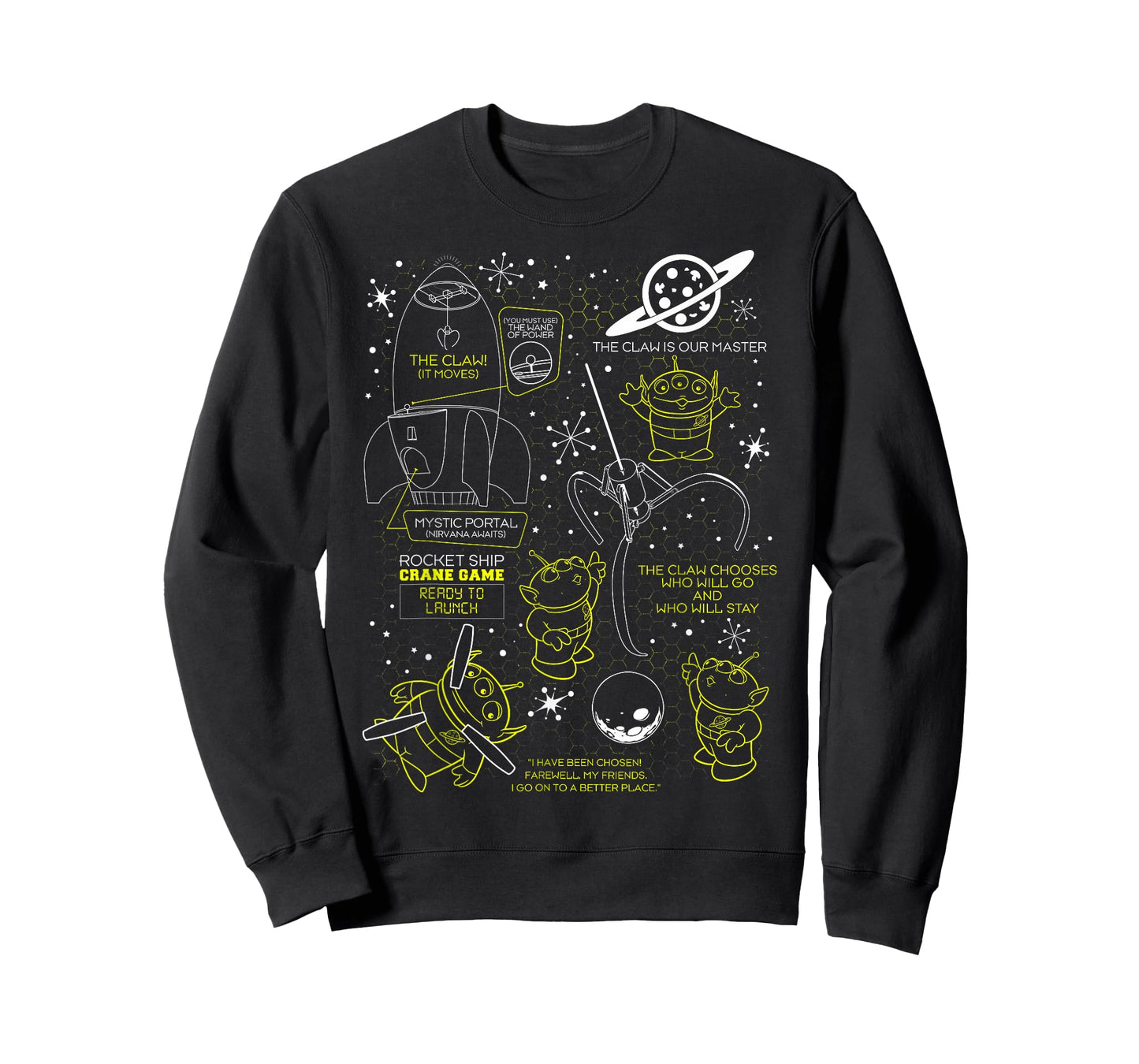 Disney Pixar Toy Story Pizza Planet Alien Rocket Ship Game T-Shirt