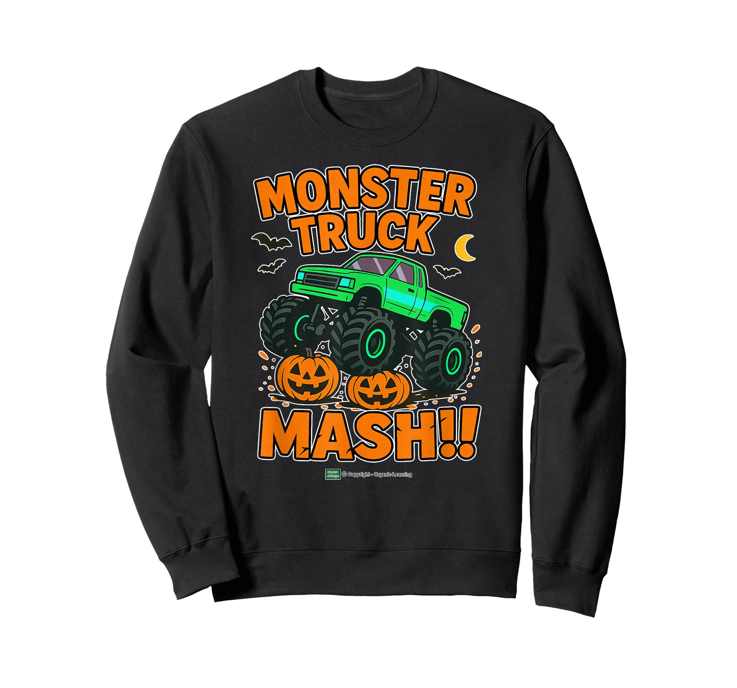 Kids Halloween Monster Truck Mash Spooky Fun for Toddlers T-Shirt