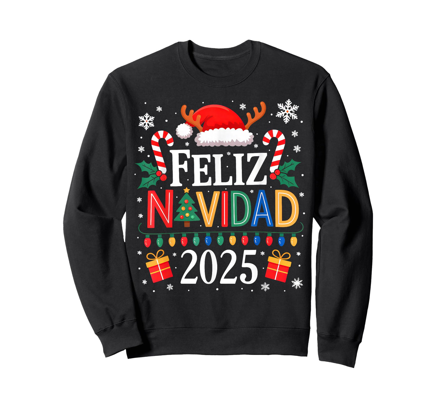 Feliz Navidad 2025 Matching Family Spanish Christmas Mexican T-Shirt