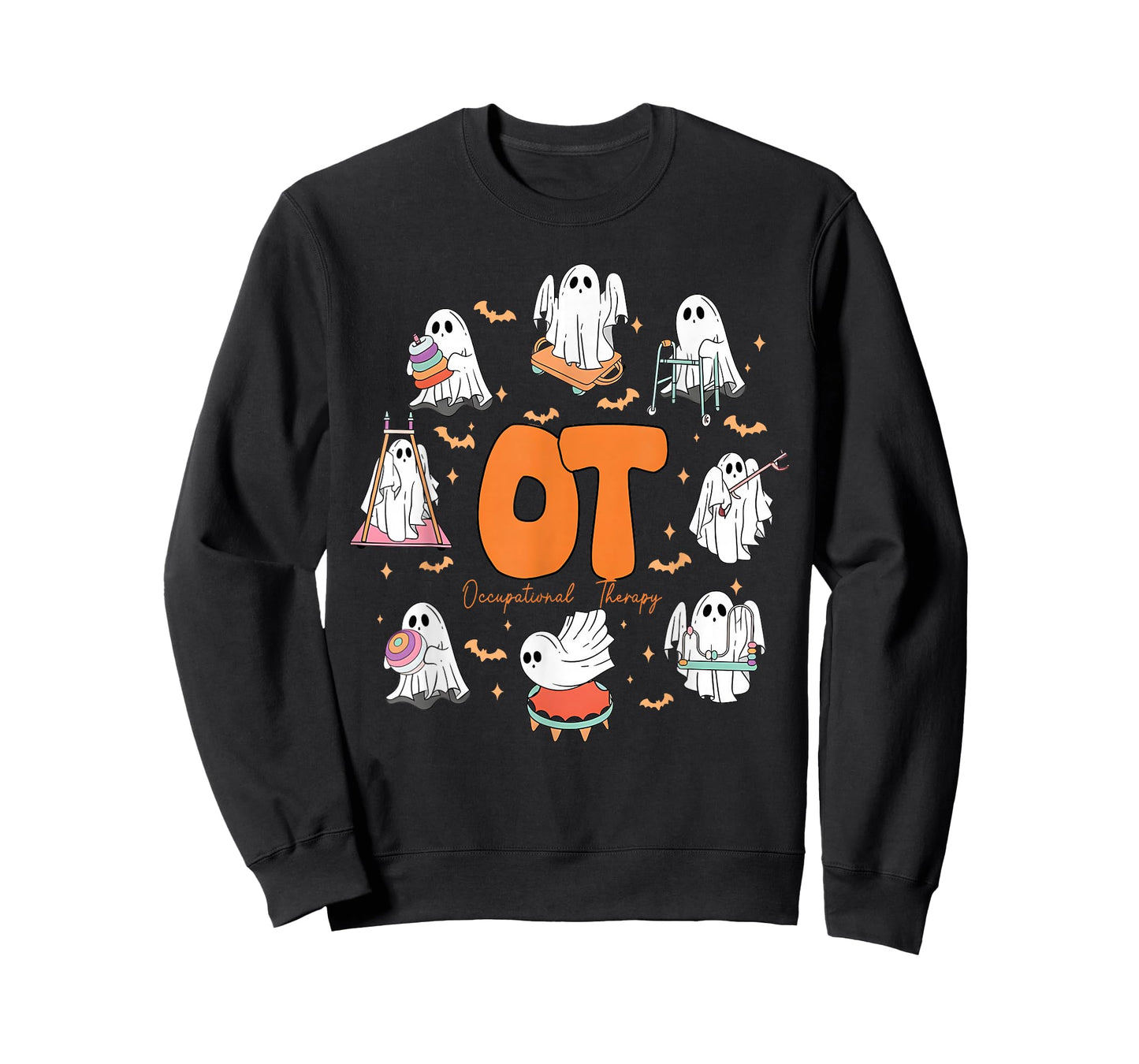 Occupational Therapy Halloween Funny Spooky Ghost OT Therapy T-Shirt