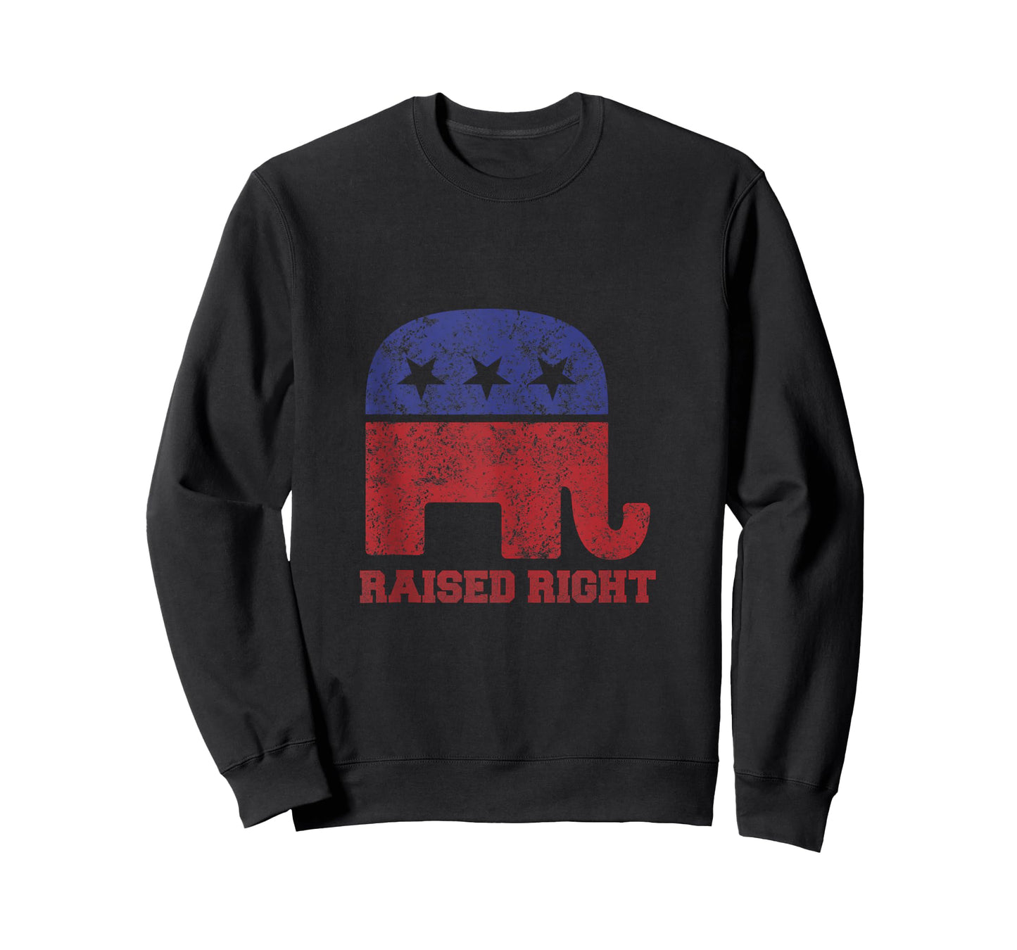 Raised Right! Republican Elephant Vintage Logo Tank Top